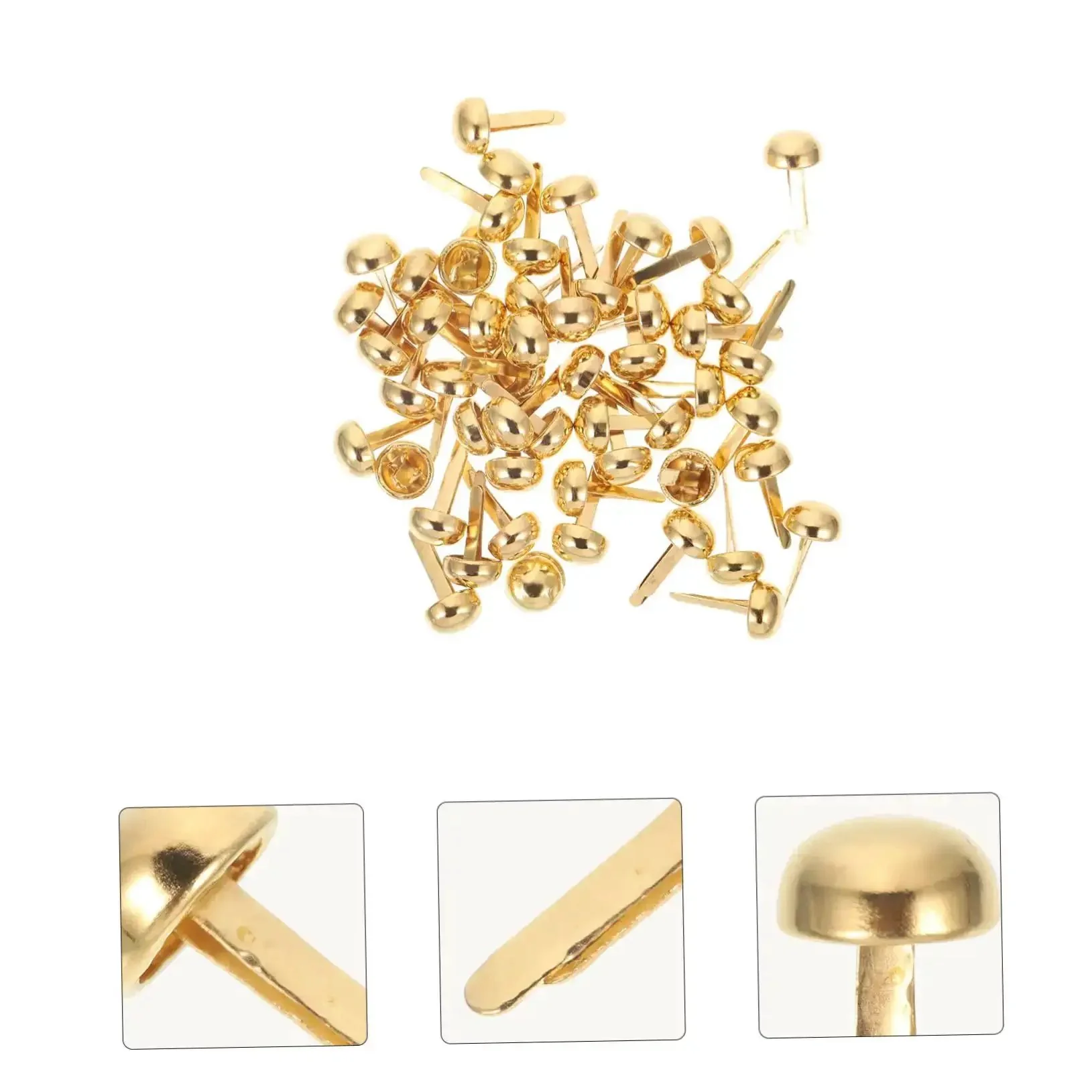 100 Piece Decorative Tacks And Miniature Nails For DIY Crafting Go To Fasteners Jewelry Box Projects Paper Clips For Photos Cards And More Durable Wear Resistant Brads For Scrapbooking And Home Decor - Image 2
