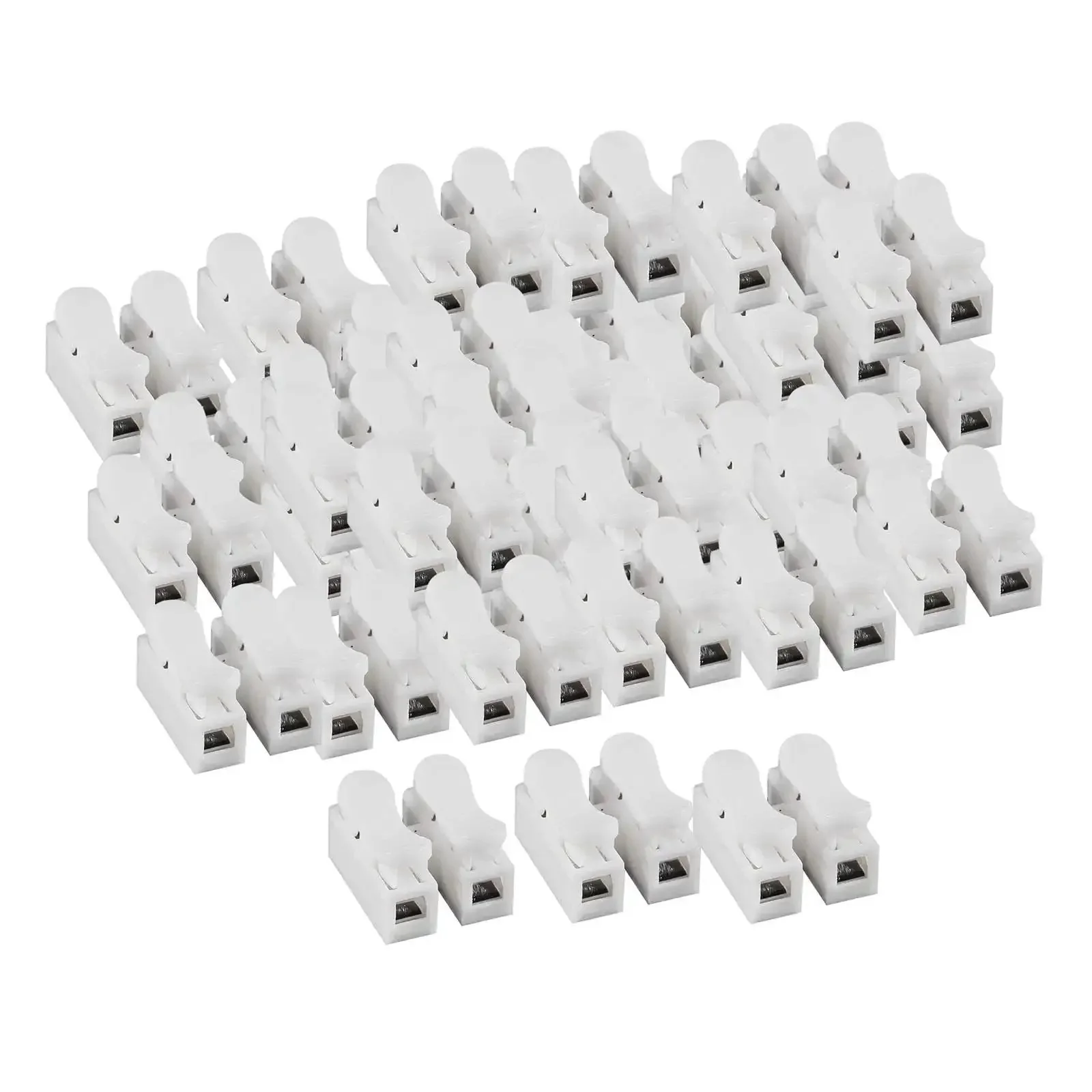 100 Pieces Spring Wire Connector Electrical Cable Clamp Terminal Block Connector Push In No Fuss Quick Plug In Easy To Install With Clear L Live And N Neutral Markings For Quick Wiring - Image 2