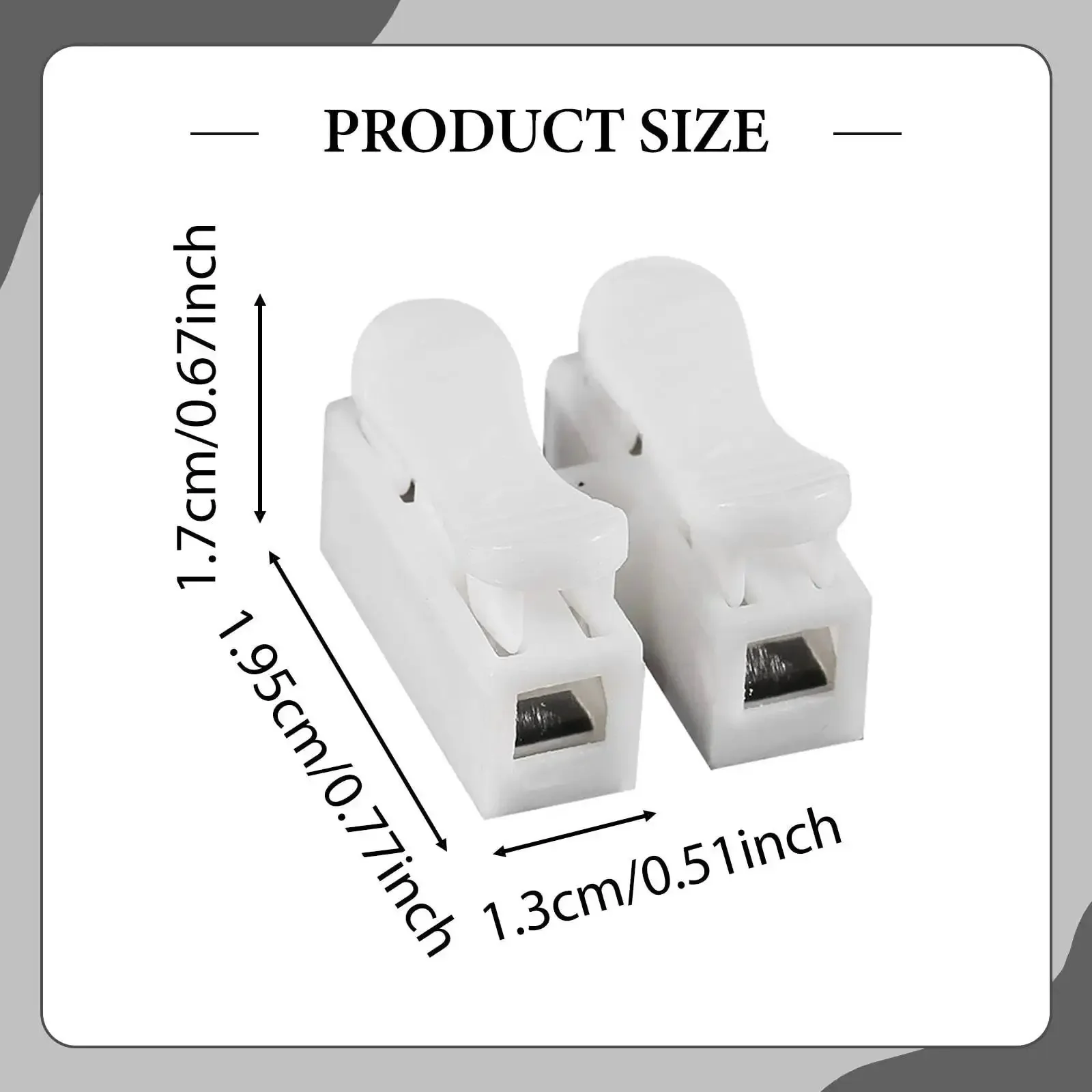 100 Pieces Spring Wire Connector Electrical Cable Clamp Terminal Block Connector Push In No Fuss Quick Plug In Easy To Install With Clear L Live And N Neutral Markings For Quick Wiring - Image 3