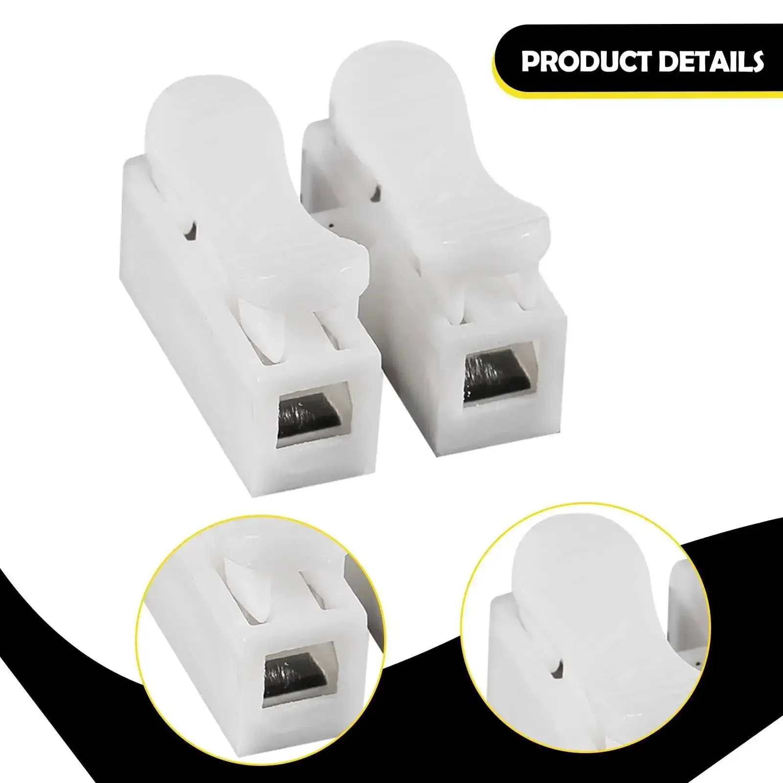 100 Pieces Spring Wire Connector Electrical Cable Clamp Terminal Block Connector Push In No Fuss Quick Plug In Easy To Install With Clear L Live And N Neutral Markings For Quick Wiring - Image 4