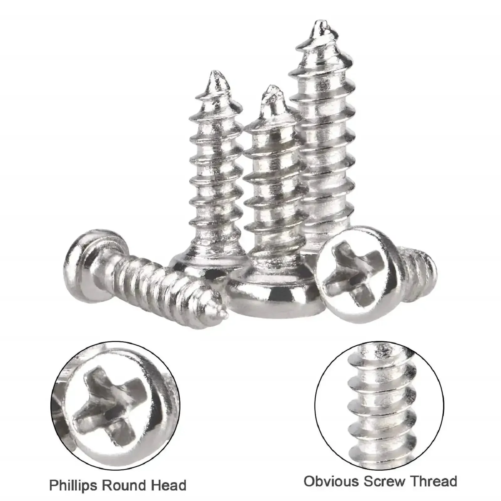 1000 Piece Mini Screw Kit Set With Self Tapping Micro Screws In M1 To M1.7 Sizes Phillips Pan Head Nickel Plated Great For Electronics Metal And Wood Home Office Garage DIY Projects And Repairs - Image 6