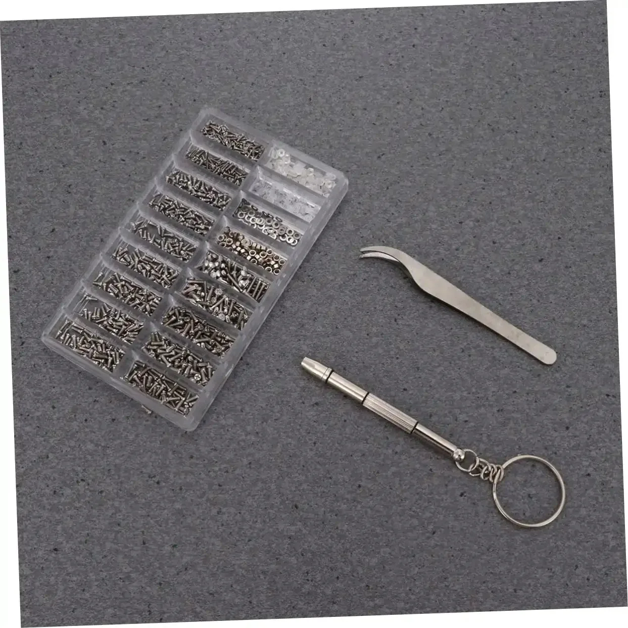 1000 Piece Stainless Steel Miniature Screws Kit For Glasses Phones Watches And Eyewear With Screwdriver And Tweezers Included All In One Assorted Sizes Rust Resistant Easy Install Go To Repair Set - Image 7