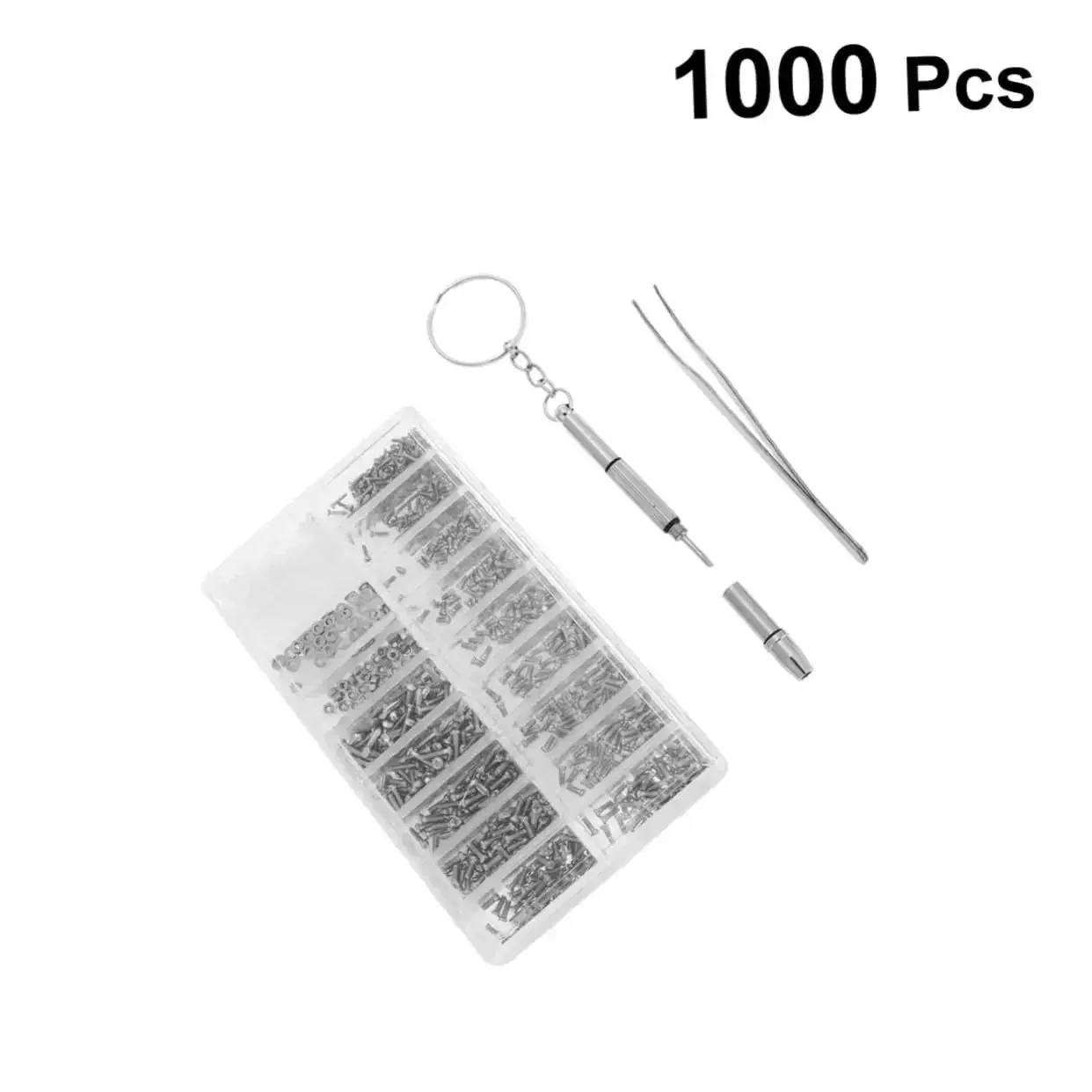 1000 Piece Stainless Steel Miniature Screws Kit For Glasses Phones Watches And Eyewear With Screwdriver And Tweezers Included All In One Assorted Sizes Rust Resistant Easy Install Go To Repair Set - Image 8