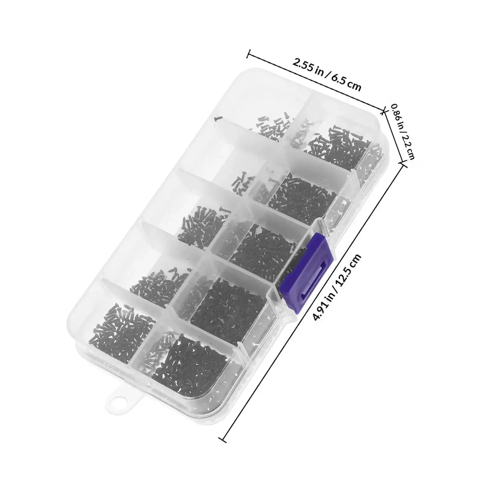 1000 Pieces Self Tapping Round Head Screws Set For Precision Electronics And Miniature Repairs With A Grab And Go Storage Box M1.3 M1.4 M1.5 Durable Carbon Steel Assortment - Image 9