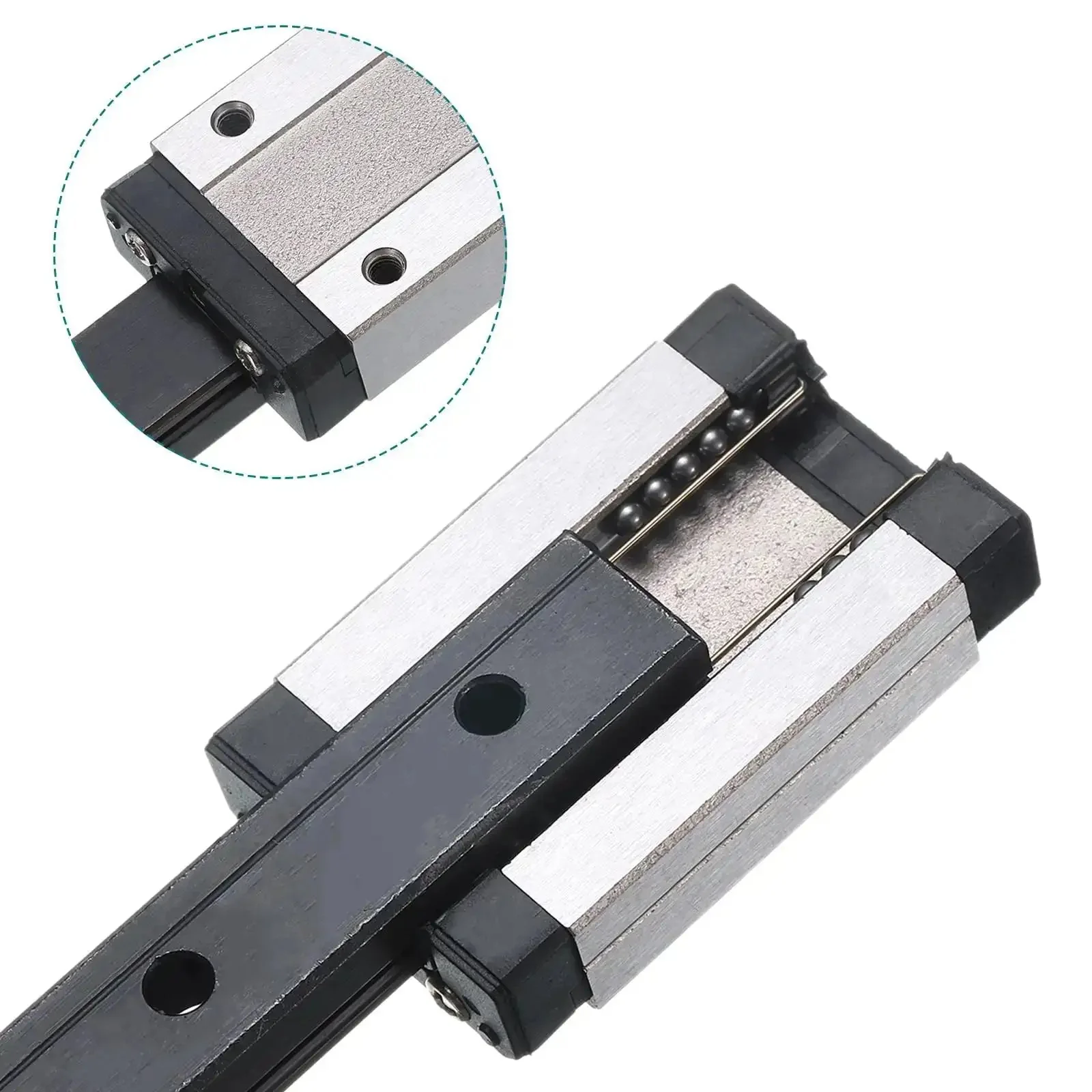 100Mm Linear Guide Rail Set With MGN12H Carriage Block And Mini Linear Guide For DIY 3D Printers And CNC Machines Bearing Steel Smooth Glide Pro Grade Rails - Image 5
