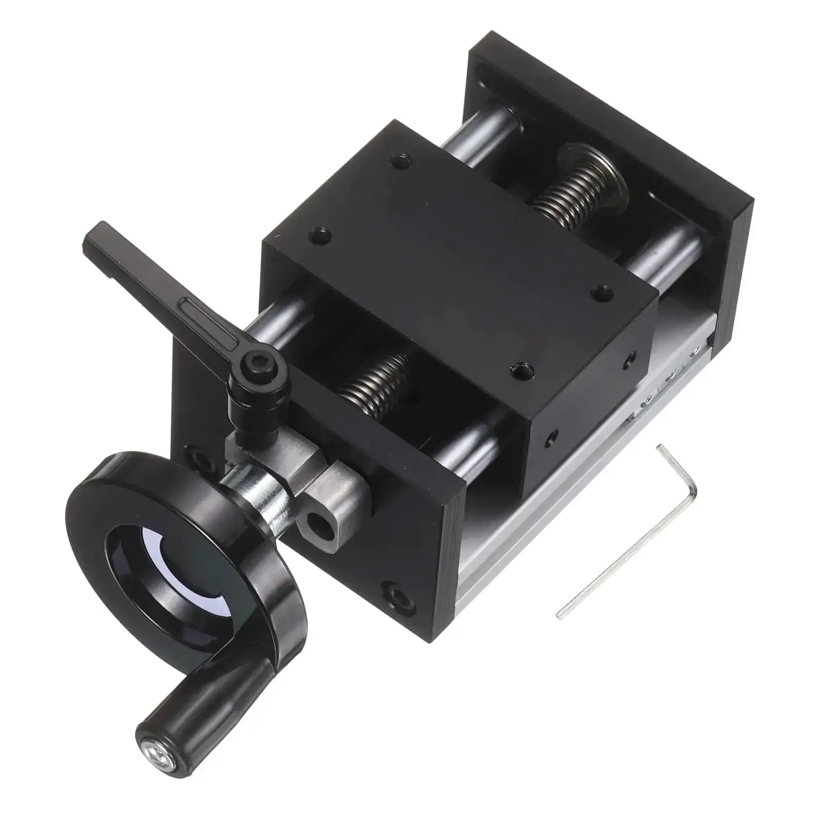 100mm Manual Linear Stage With Double Axis Slide Rail For CNC Machine Shop Floor Ready Budget Friendly Smooth Motion Precision Machining Grade Acme TR12X4 12mm Diameter 4mm Pitch 1 Start Lead Screw Travel 4mm Per Cycle