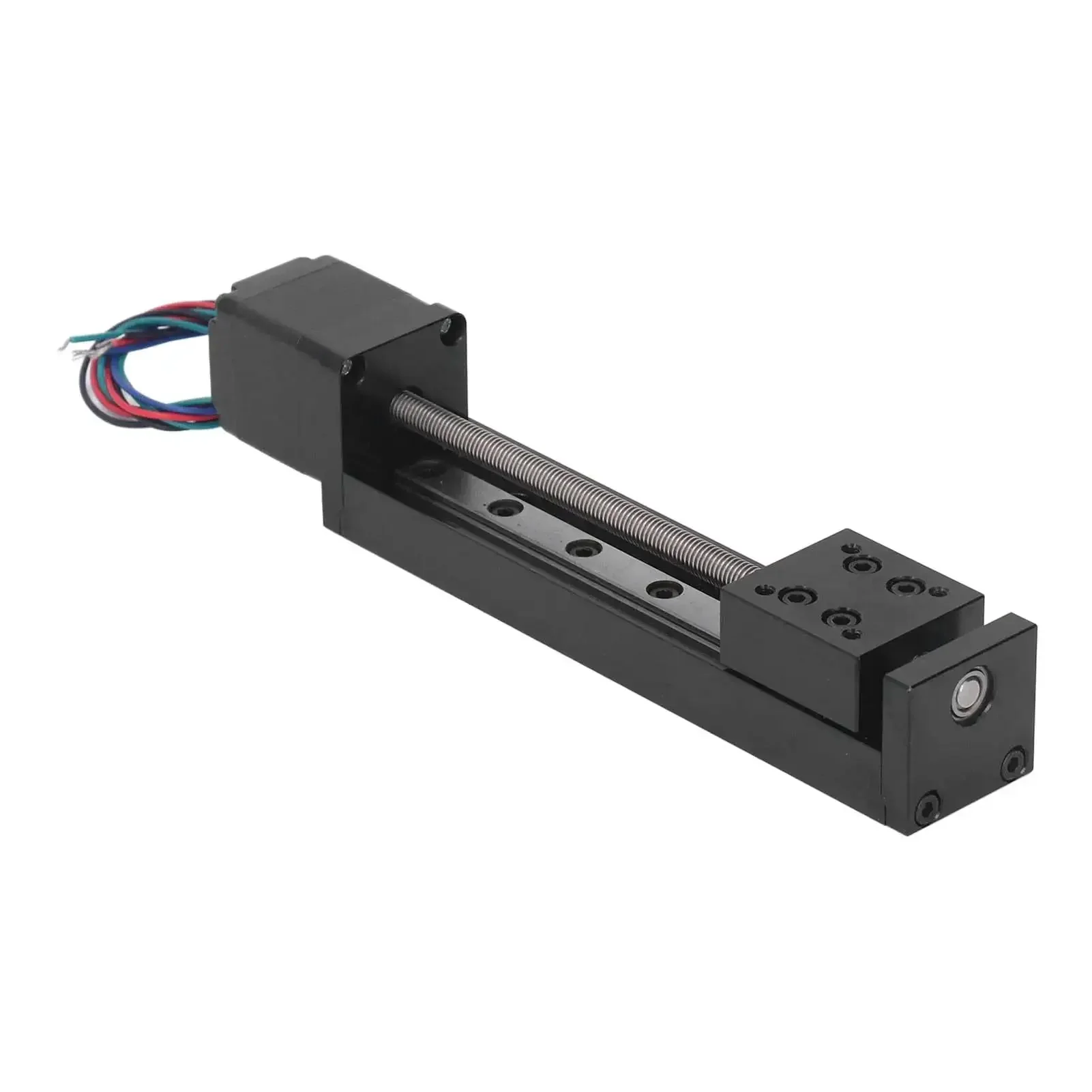 100mm Stroke Linear Slide Table With Beefed Up 28 Stepper Motor Alloy Build Single Rail Motion Actuator For Precise X Y Z Axis Movement Stable Low Noise And High Precision