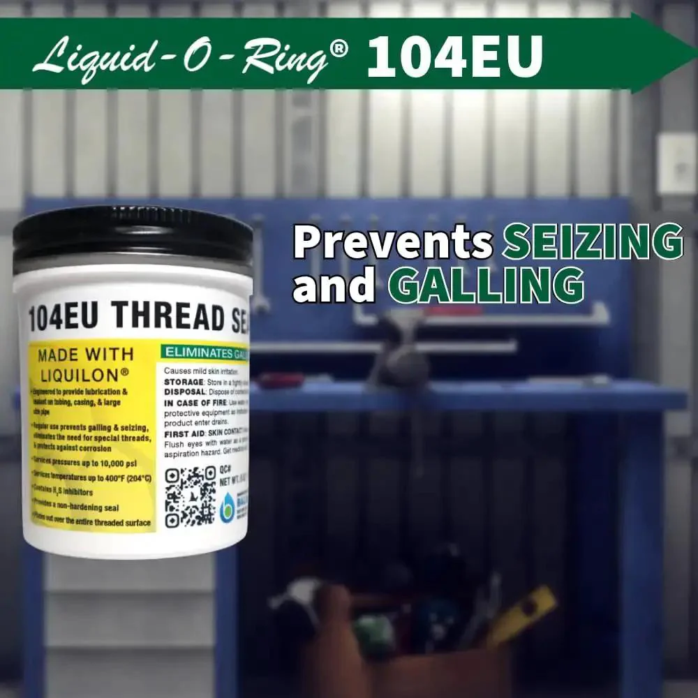 104EU Big Ol Thread Sealant For Large Threaded Connections Safe On Plastic And Metal High Pressure Water Repellent Sealant Made In The USA 5 Oz Brush Top Can - Image 7