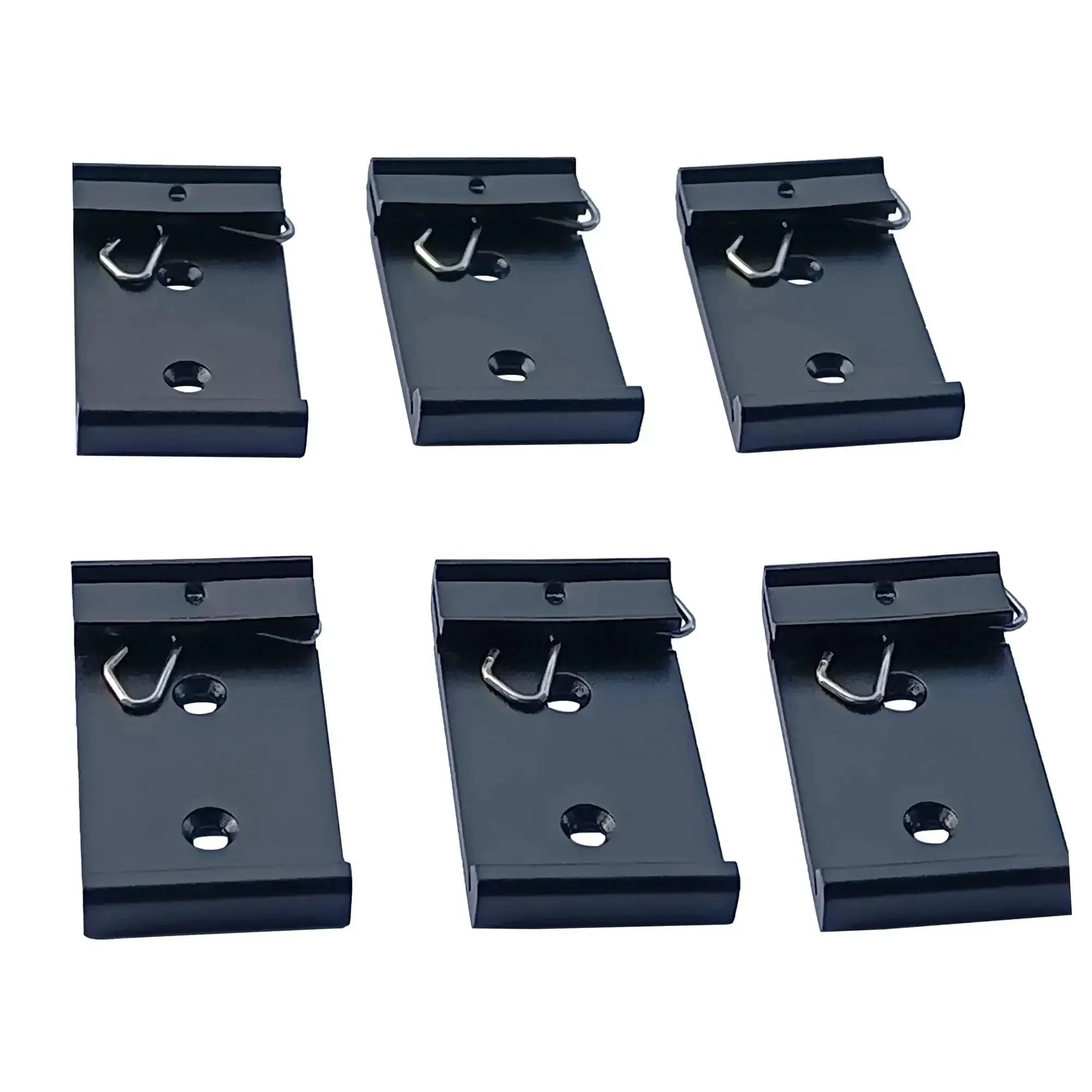 1.08 Inch Width Din Rail Mount Bracket Built Tough Aluminum Alloy Clip For 35mm Universal DIN Rail Corrosion Resistant Industrial Grade Mount For Ethernet Switch Six Pack