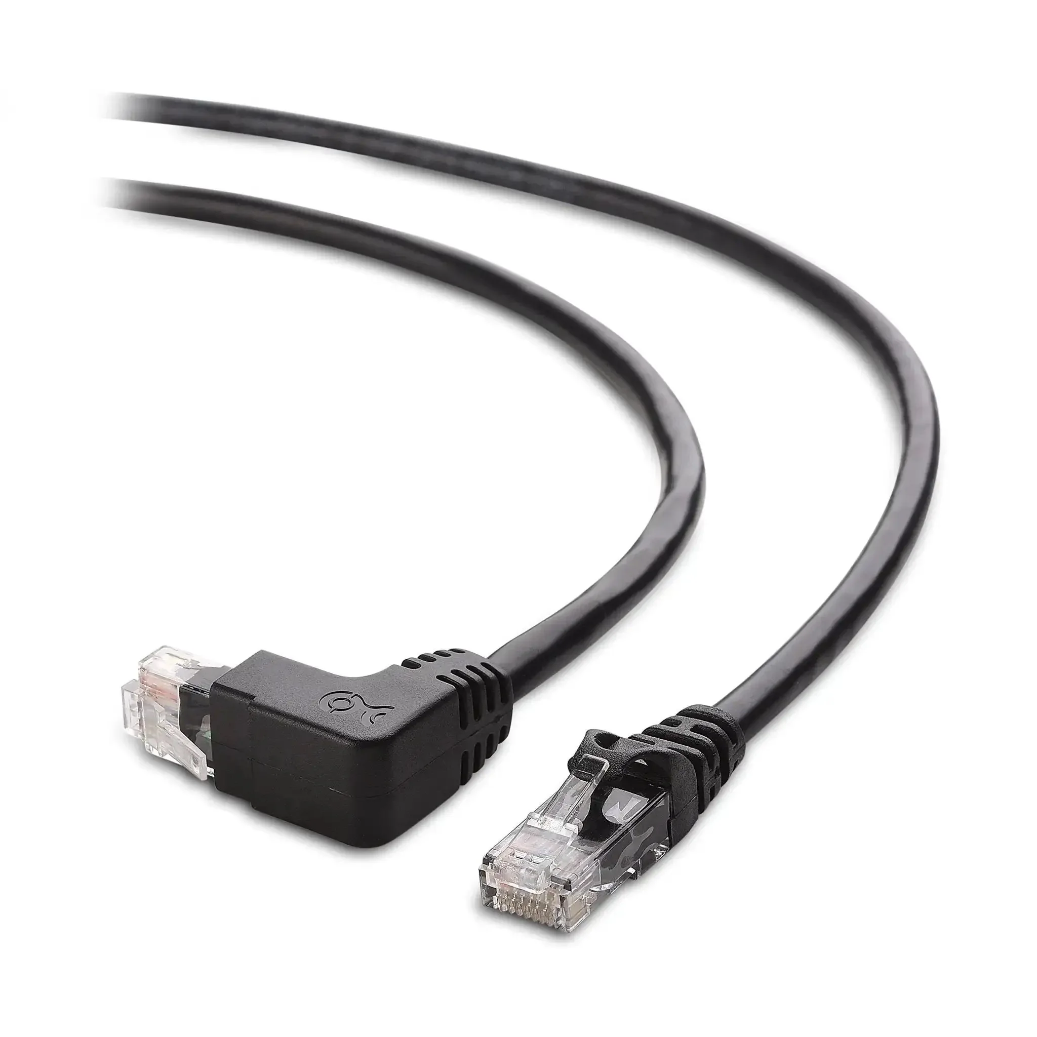 10Gbps Ready Cat 6 Right Angle Ethernet Cables Dual Pack 5 Foot Up And Down Angled RJ45 Patch Cables For Tight Spaces High Speed Network Cable Set With Space Saving 90 Degree Connectors - Image 4