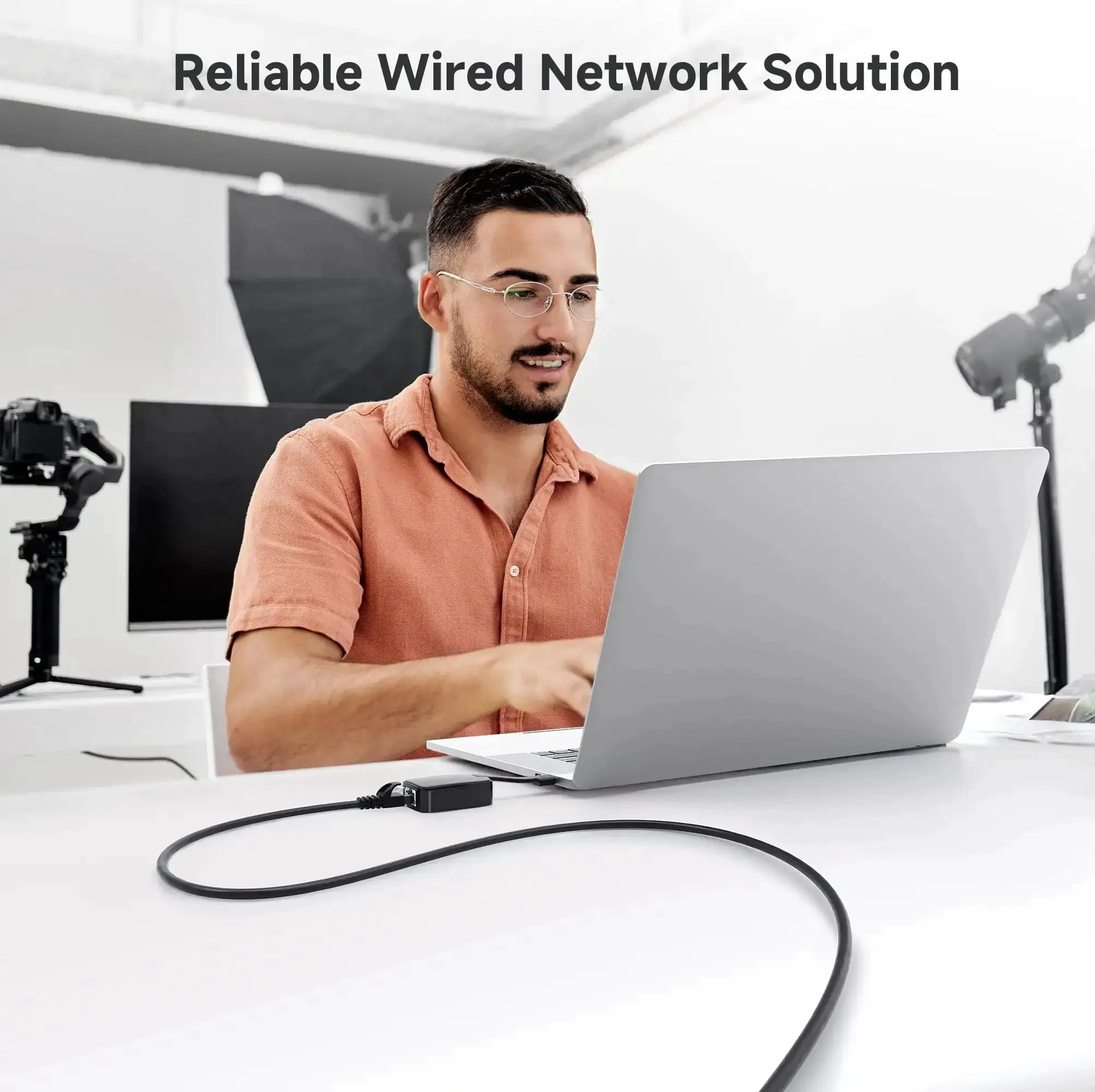 10Gbps Snagless Cat6 Ethernet Cable 25ft Slim Profile Patch Cord For PC Router Switch NAS And More Black Beefy High Performance Networking Cord Ideal For Gaming Streaming And Fast File Transfers In Home Or Office - Image 3