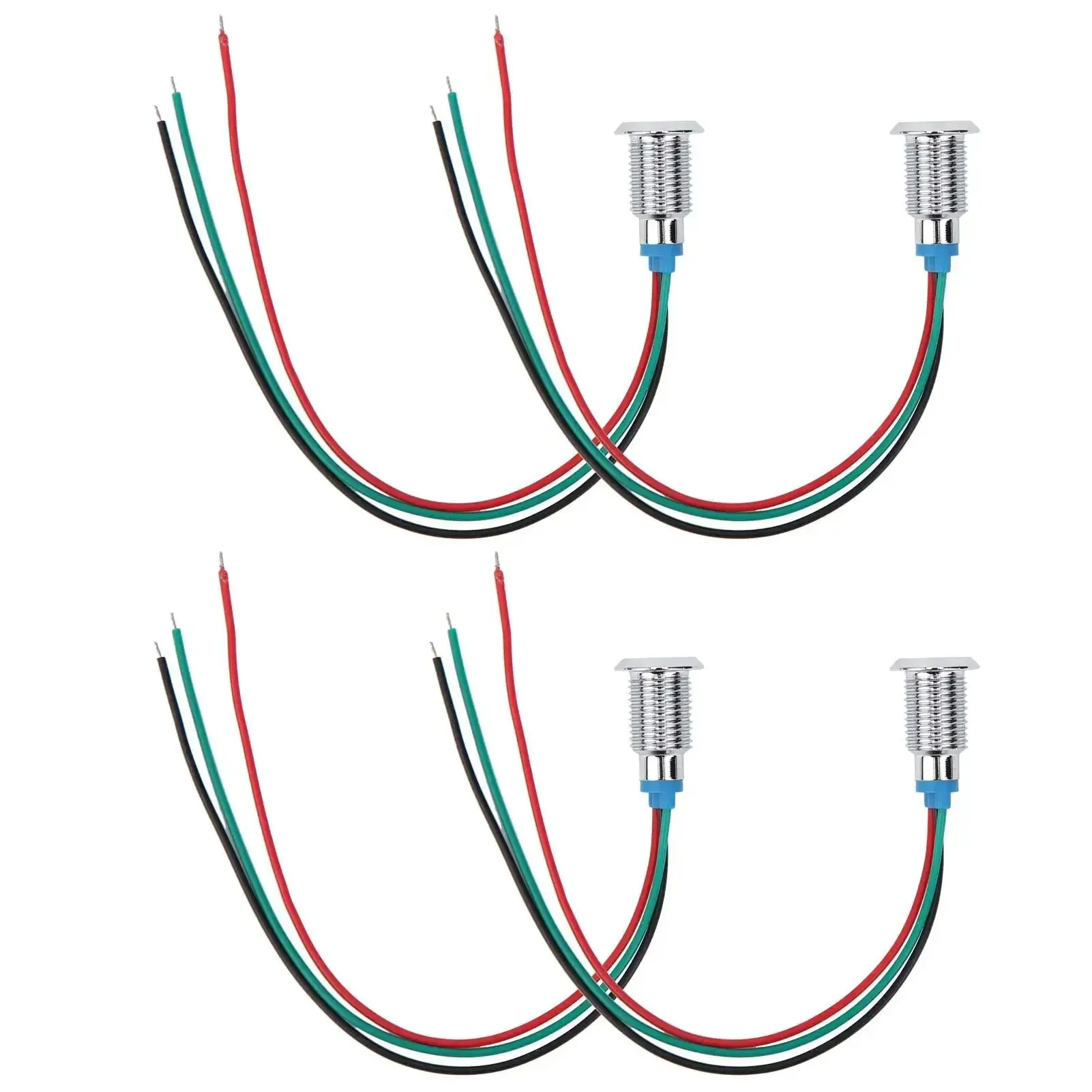 10mm Round LED Indicator Lights With Common Cathode, Dual Color Red And Green, Plug-N-Play Pre-Wired For Easy Panel Indicators, 3-6V Operating, High Brightness For Electronic Dashboards And Instrument Panels - Image 9