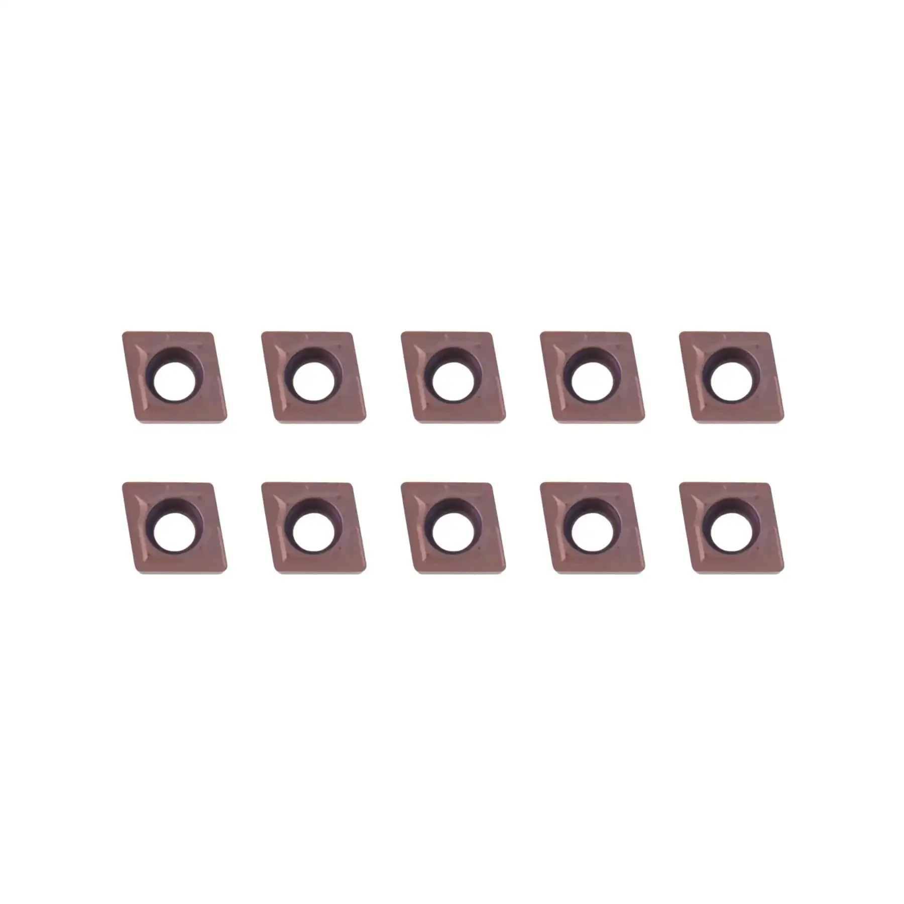 10Pcs CCMT Turning Inserts 21.51 CCMT060204 Carbide Multilayer Coated For Steel And Stainless Steel Machining Top Notch CNC Lathe Inserts For Lathe Turning Tool Holders