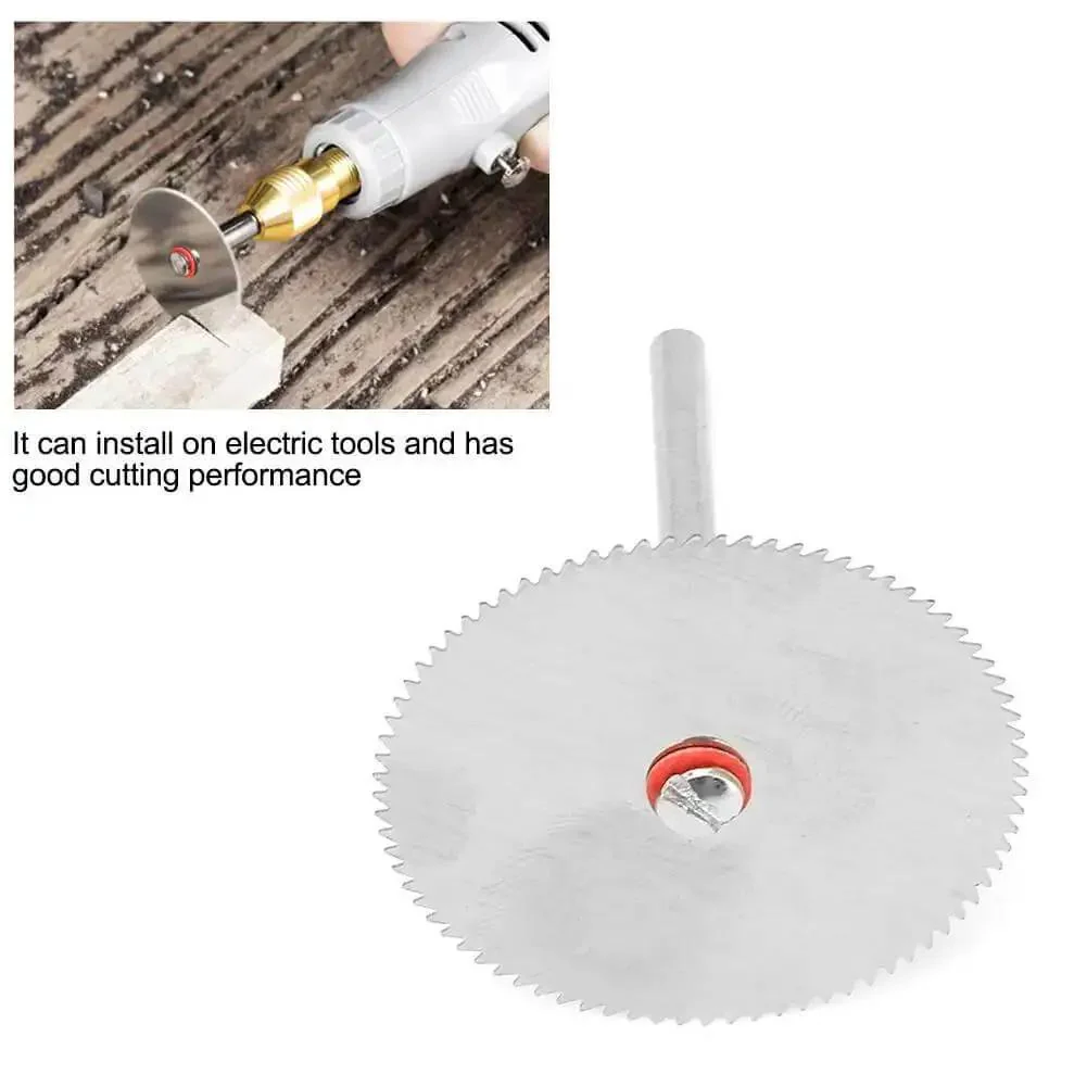 10Pcs Stainless Steel Drill Attachment Discs For Rotary Tools Metal Cutting Saw Blades Set For Drills 32mm Cutting Discs For Fast Precise Wood And Metal Cutting DIY Friendly Handy Durable Stainless Steel Construction - Image 2