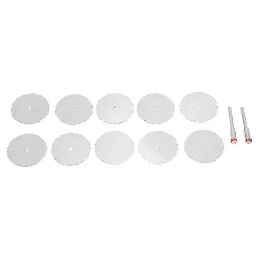 10Pcs Stainless Steel Drill Attachment Discs For Rotary Tools Metal Cutting Saw Blades Set For Drills 32mm Cutting Discs For Fast Precise Wood And Metal Cutting DIY Friendly Handy Durable Stainless Steel Construction - Image 8
