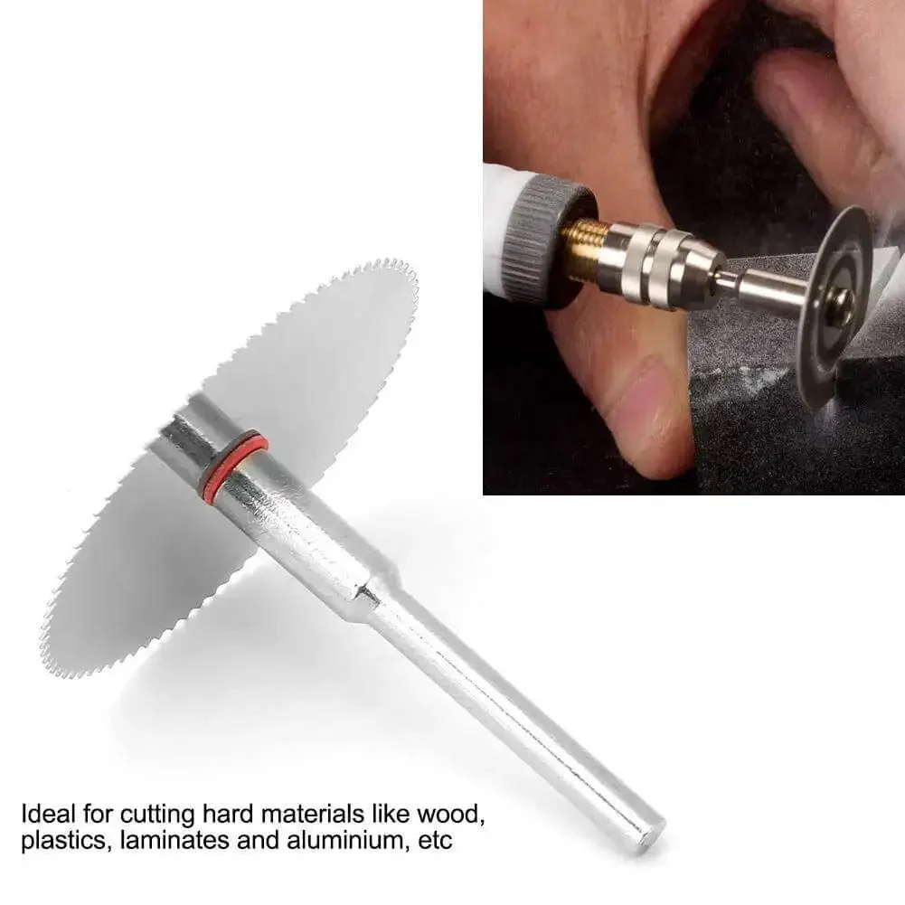 10Pcs Stainless Steel Drill Attachment Discs For Rotary Tools Metal Cutting Saw Blades Set For Drills 32mm Cutting Discs For Fast Precise Wood And Metal Cutting DIY Friendly Handy Durable Stainless Steel Construction - Image 9