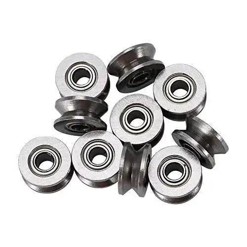10Pcs U624ZZ U Ball Bearings Double Shielded Carbon Steel For Rail Track Linear Motion Tiny Yet Tough Mini Bearings Built To Ride Rails Great For Pulleys And Guides In Robotics And Conveyors - Image 6