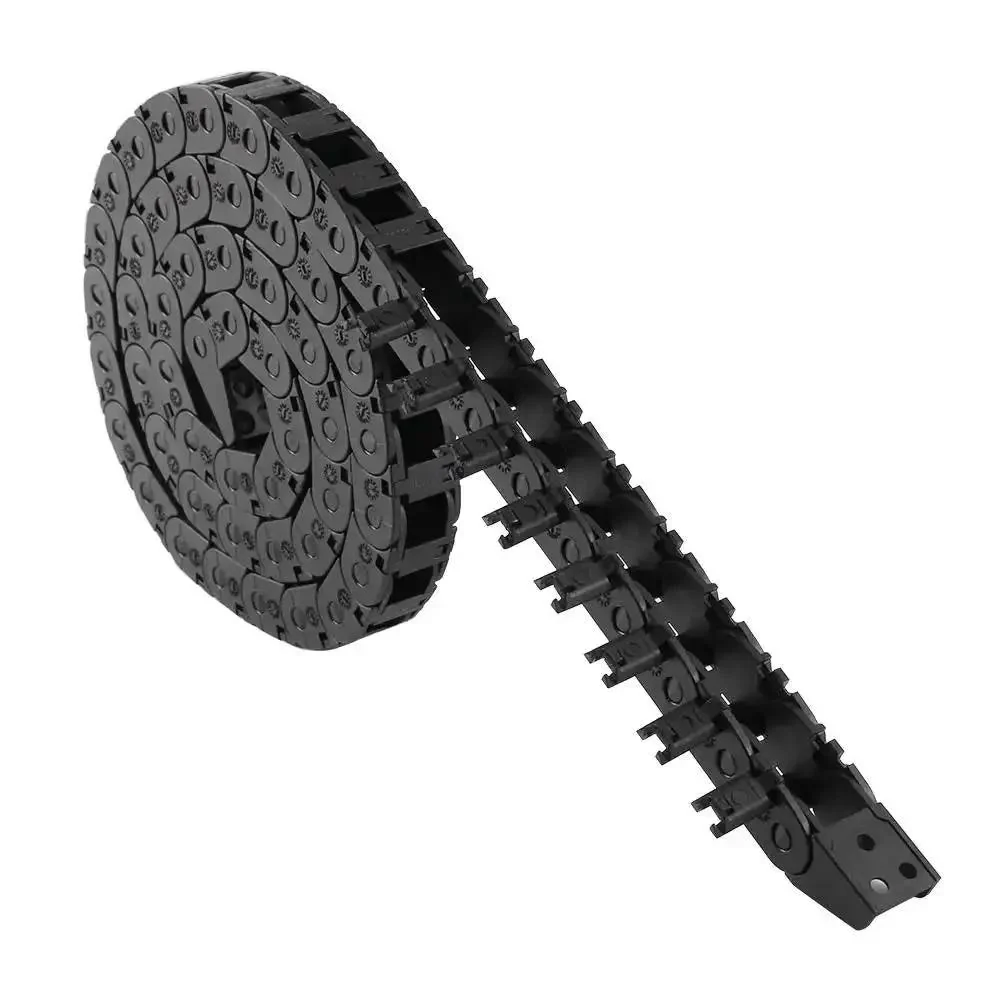 10x11mm Drag Chain Semi Enclosed Adjustable Cable Carrier Black 1M Flexible Nested Drag Chain Cable Track For 3D Printers CNC Routers And Milling Rigs - Image 3