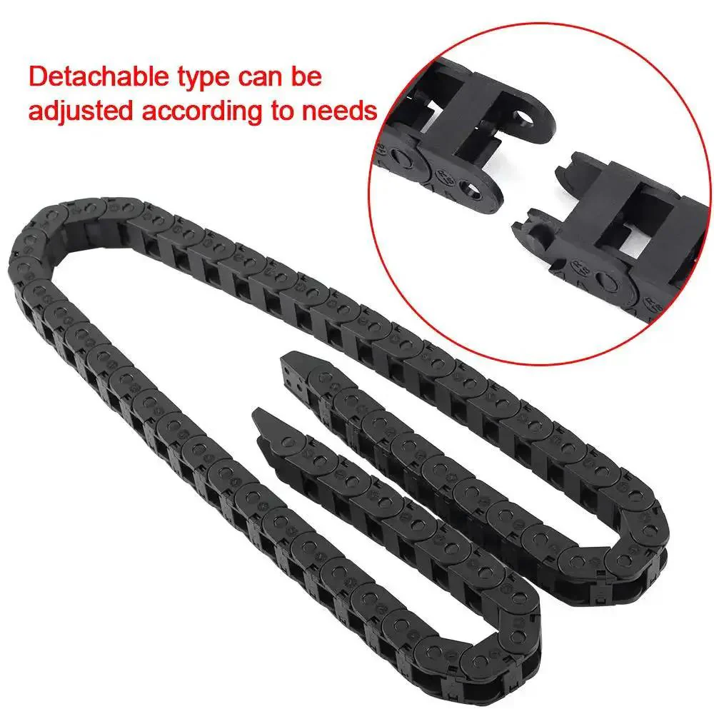 10x11mm Drag Chain Semi Enclosed Adjustable Cable Carrier Black 1M Flexible Nested Drag Chain Cable Track For 3D Printers CNC Routers And Milling Rigs - Image 5