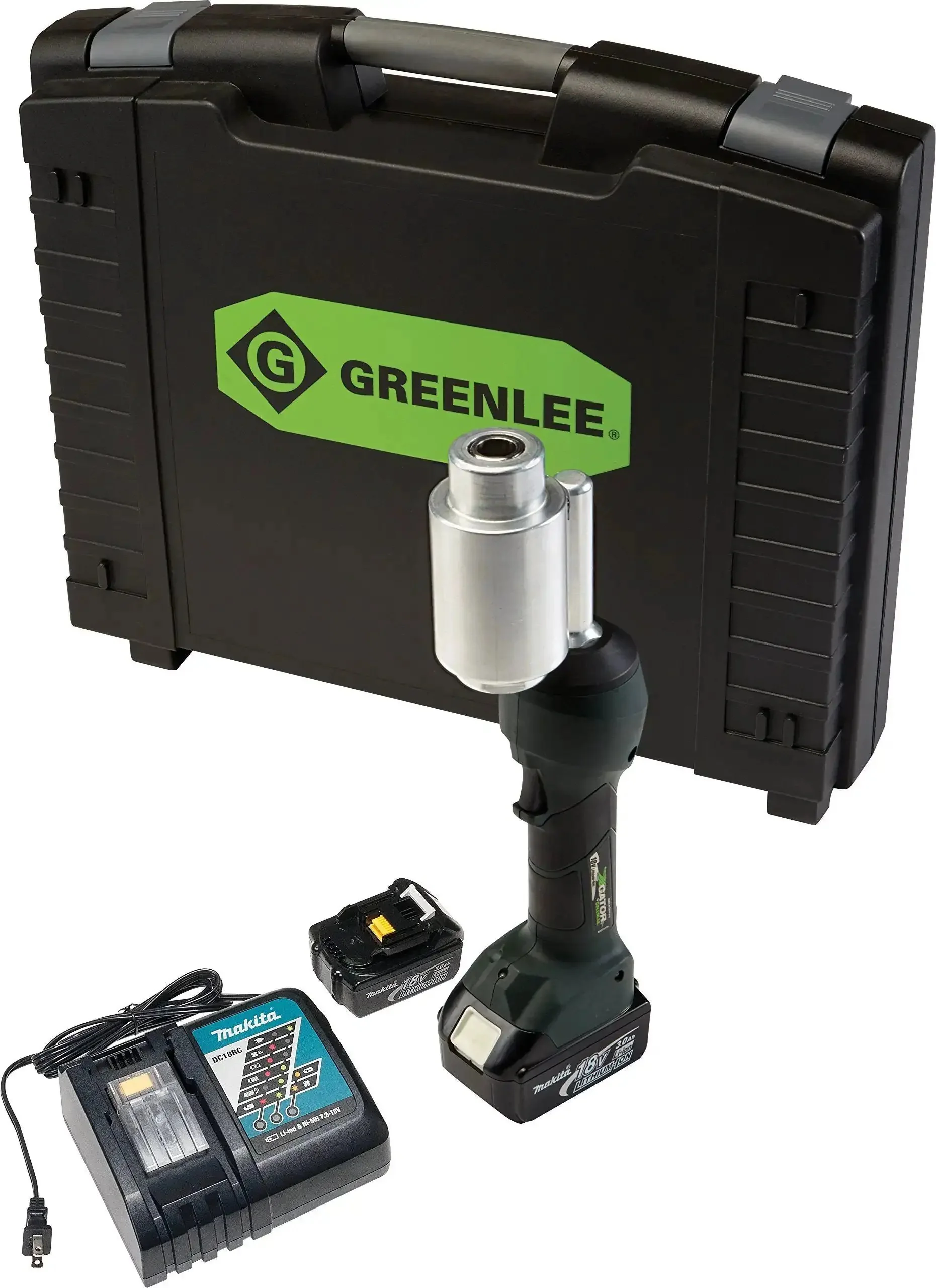 11 Ton Intelli Punch Tool With Auto Retract Technology And 360 Degree Rotating Head For Fast Easy Punches And An 8 Second Cycle Time Built For Metal Fabrication And Construction Pro Grade Who Need Durable Punching Power In Tight Spaces