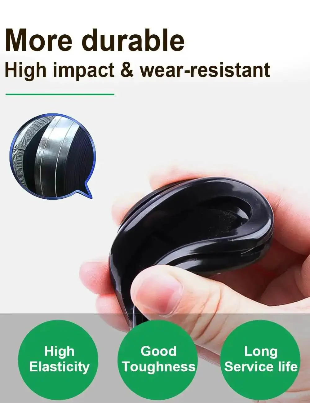 110 Pcs Rubber Grommets Kit With Six Sizes Five Sixteenths Inch Three Eighths Inch One Half Inch Five Eighths Inch Seven Eighths Inch And One Inch Waterproof Grommets For Sheet Metal Automotive Wires Cables And Electrical Boxes Desk Cable Management - Image 6