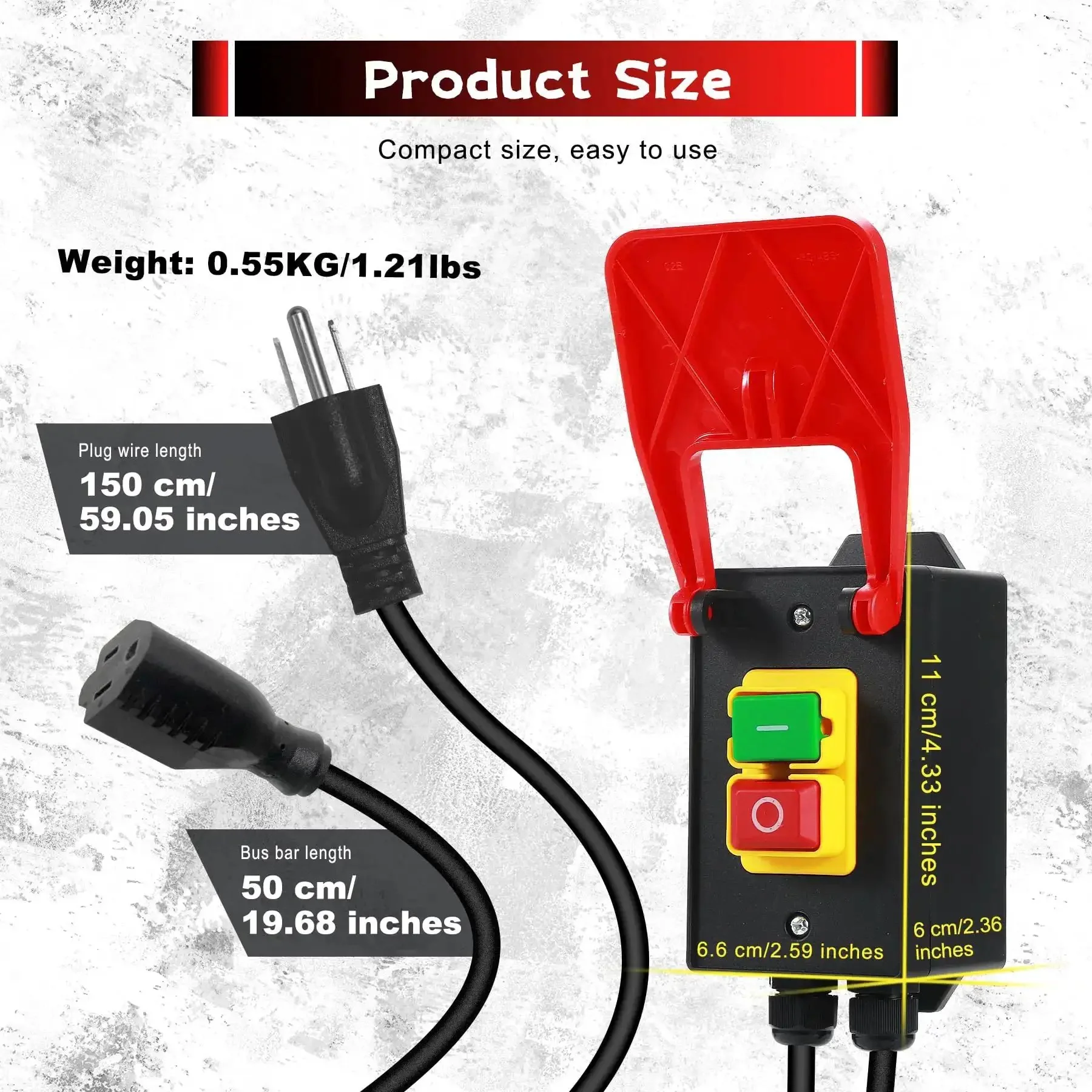 110 To 120 Volt Single Phase On Off Emergency Stop Switch With Large Stop Paddle For Quick Power Cut Off To Milling Machines And Table Saws And Electrical Equipment Today - Image 7
