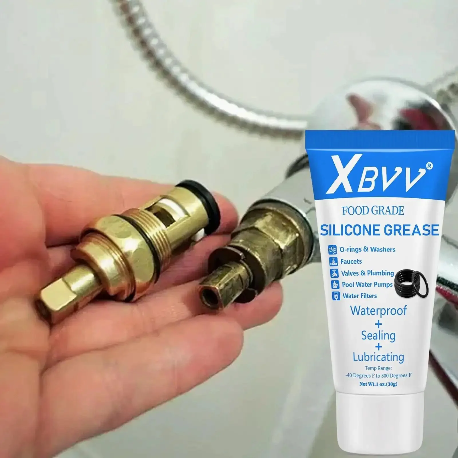1140 Piece Faucet O Ring Kit With 21 Sizes And Food Grade Silicone Grease For Easy Fixes On Pressure Washers And Plumbers Seal Repairs IDs 1 To 27 Mm Thickness 1 To 3 Mm - Image 7