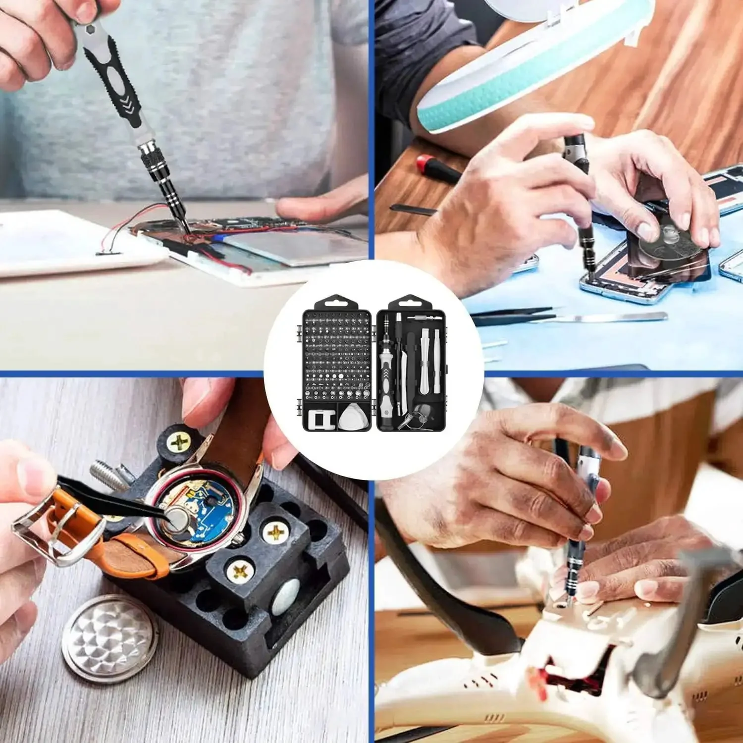 115-In-1 Precision Screwdriver Set With Magnetic Bits And Flexible Shaft For Electronics Repair Dope Handy Tool Kit For Phone Mac Computer Watch Console Doorbell And Gadgets - Image 4