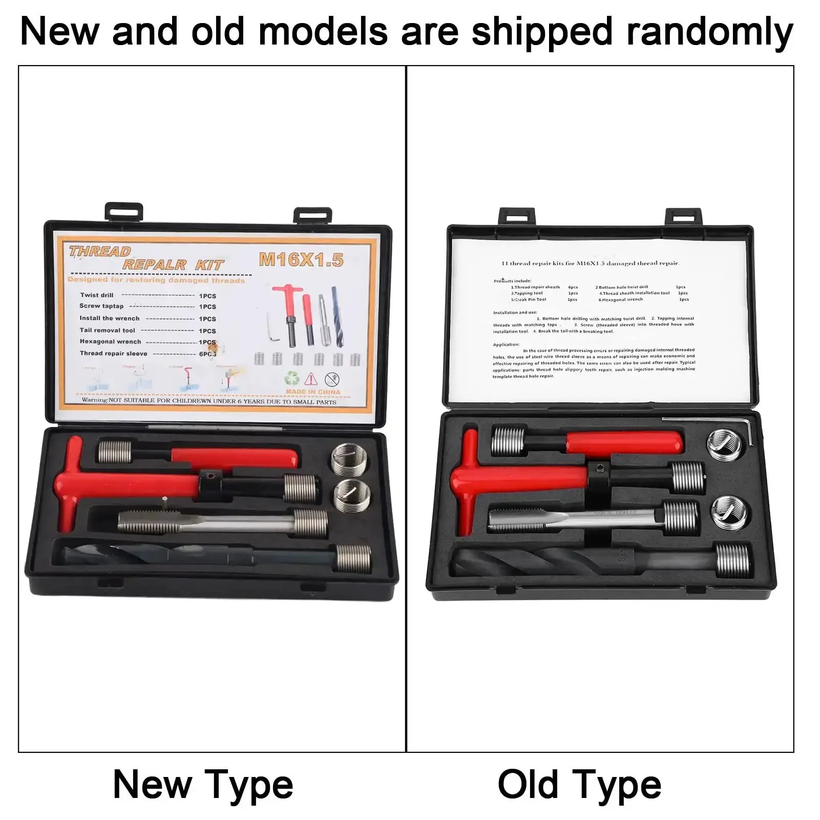 11Pcs M16x1.5 Thread Repair Kit In Stainless Steel For Helicoil Style Threaded Holes, Drill And Tap Insertion Tool Set With Wrench And Accessories, Fast, Easy To Use For Automotive And DIY Repairs - Image 2