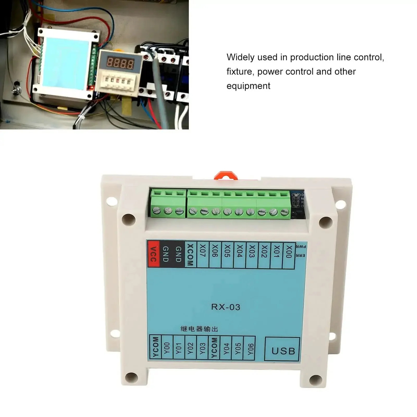 12-24VDC PLC Controller With 8 Inputs And 7 Outputs For Industrial Automation Programmable Logic Controller Board For Computer And Phone Programming Plug And Play DIY Friendly Hands On Control System - Image 8