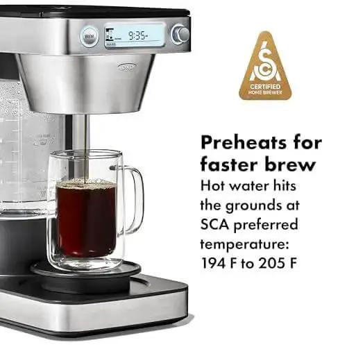 12 Cup Coffee Maker With Podless Single Serve Function In Silver Heats Water To 194 To 205 F For Fast Flavorful Brews And Fits One Or A Crowd With Small Or Large Brew Baskets, Easy Home Kitchen Coffee Brewer - Image 10