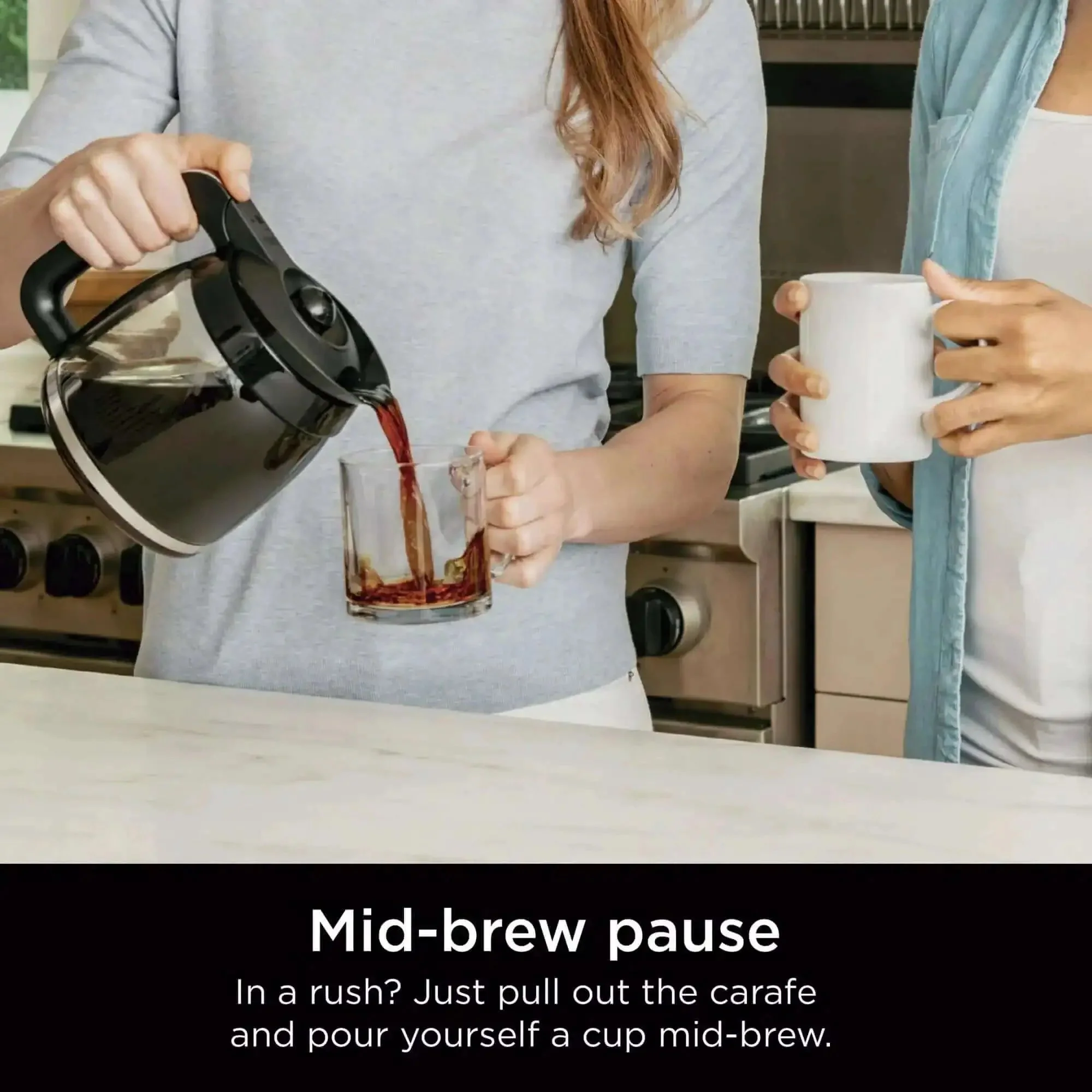 12-Cup Programmable Coffee Maker With Glass Carafe, Classic And Rich Brew Styles, Adjustable Warming Plate, Removable 60 Oz Reservoir, Stainless Steel Finish For Bold Barista Level Flavor At Home - Image 4