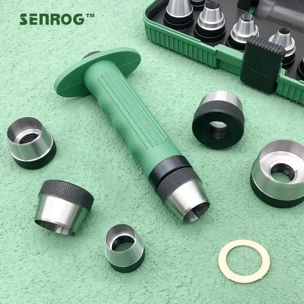 12 In 1 Gasket Punch Set With Sharp Leather Hole Punches And Hollow Punches For Leather Three Sixteenths Inch To One And One Quarter Inch Hole Sizes Includes Handle And Storage Box Great For Diy Leather Craft Projects And Professional Use - Image 4