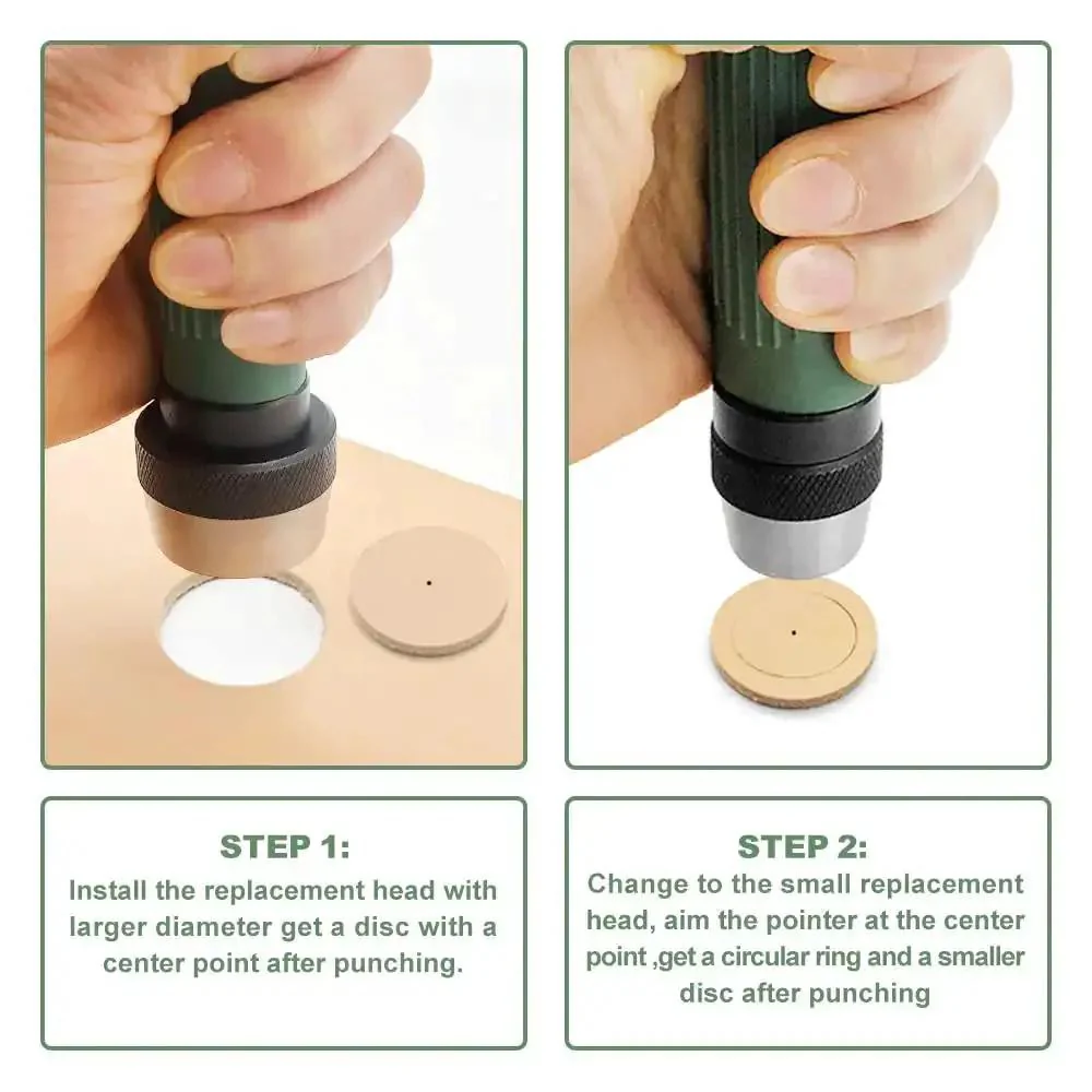 12 In 1 Gasket Punch Set With Sharp Leather Hole Punches And Hollow Punches For Leather Three Sixteenths Inch To One And One Quarter Inch Hole Sizes Includes Handle And Storage Box Great For Diy Leather Craft Projects And Professional Use - Image 5
