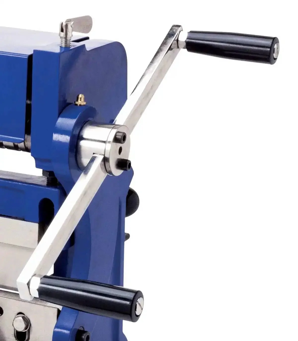12 Inch 3 In 1 Sheet Metal Brake Shear And Slip Roll Machine For DIYers And Pros, Compact Space Saving Design, 5 Removable Fingers For Boxes And Pans Up To 12 Inches, Adjustable Stops For Repeatable Shear And Bend, Spring Loaded Hold Down - Image 4