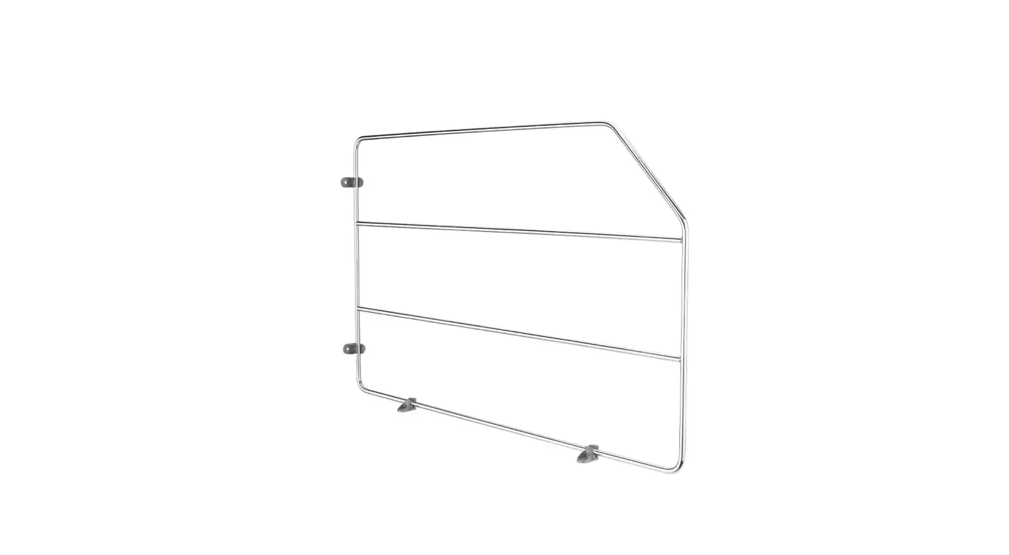 12 Inch Baking Sheet Organizer Rack For Wall And Base Kitchen Cabinets Chrome Wire Divider For Pan Storage In Cupboards Slim Heavy Gauge Metal Wire Construction Keeps Pans Trays And Cake Pans Neatly Separated And Easy To Grab - Image 3