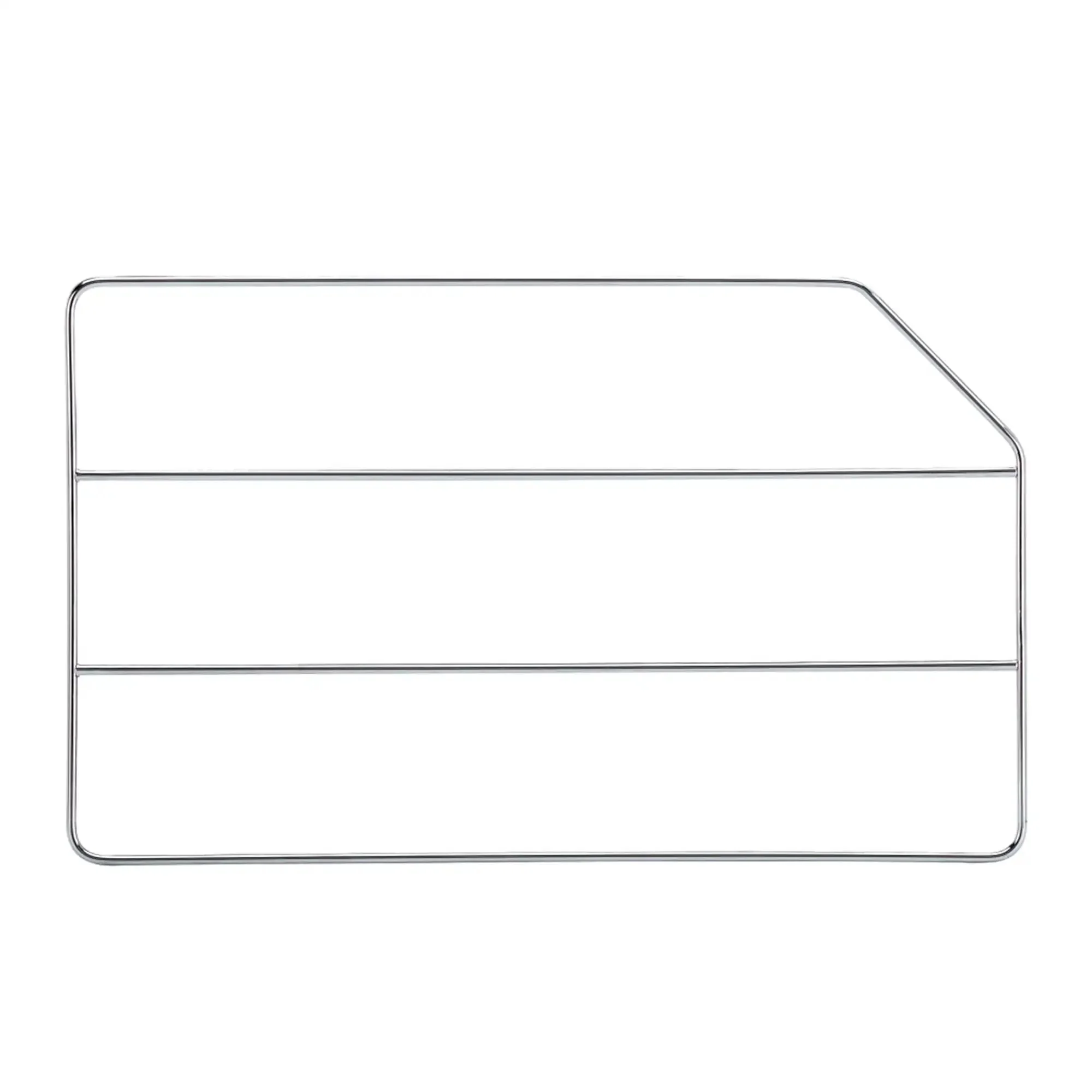 12 Inch Baking Sheet Organizer Rack For Wall And Base Kitchen Cabinets Chrome Wire Divider For Pan Storage In Cupboards Slim Heavy Gauge Metal Wire Construction Keeps Pans Trays And Cake Pans Neatly Separated And Easy To Grab - Image 6
