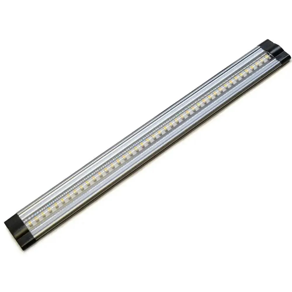 12 Inch Dope Warm White Modular LED Under Cabinet Lighting Panel With 42 LEDs, 280 Lumens, 3000K, 24V DC, 3W Per Panel, Interconnect Cable And Mounting Brackets Included, UL Listed, Power Supply Not Included - Image 7