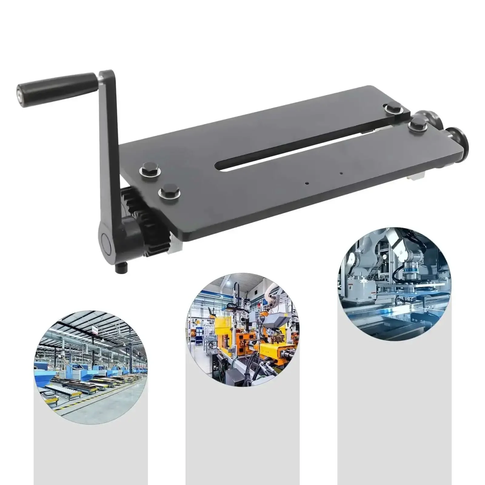 12 Inch Gear Drive Bead Roller Bench Kit With 6 Dies Manual Heavy Duty Pro Grade Sheet Metal Bead Roller For Vehicle Floor Pans And Trunk Pans Auto Body Fabrication Tool RM12 - Image 4