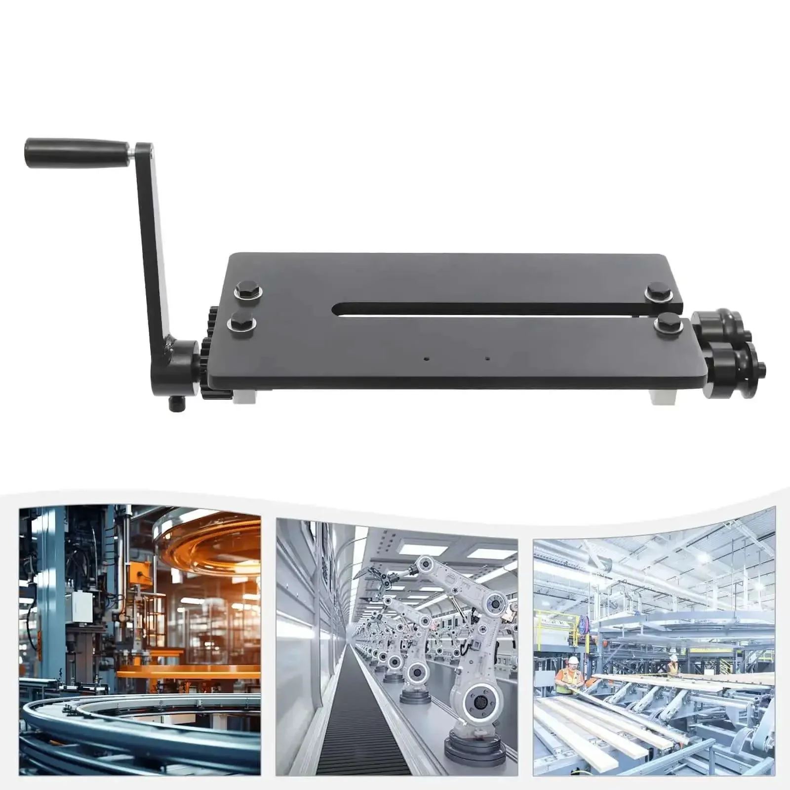 12 Inch Gear Drive Bead Roller Kit With 6 Changeable Dies For Sheet Metal Beading Pro Grade Manual Bench Bead Roller Tool Wide Throat For Auto Body And Fabrication Projects Durable Metal Beading Machine - Image 9