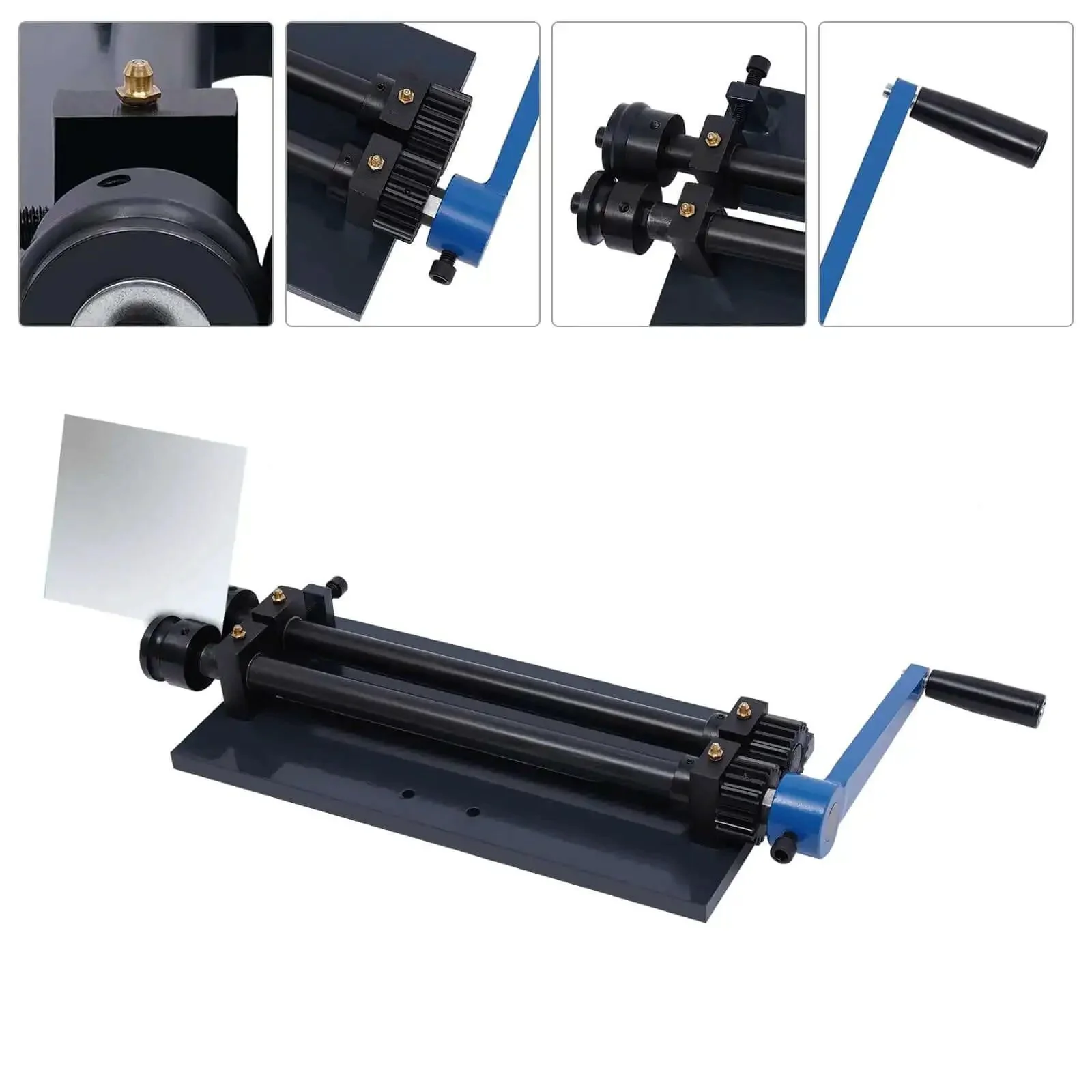 12 Inch Gear Drive Sheet Metal Bead Roller Machine With Bench Mount And 6 Die Set Manual Bead Roller For Car Floors Trunk Floors Firewalls And Badass Metal Bending - Image 6