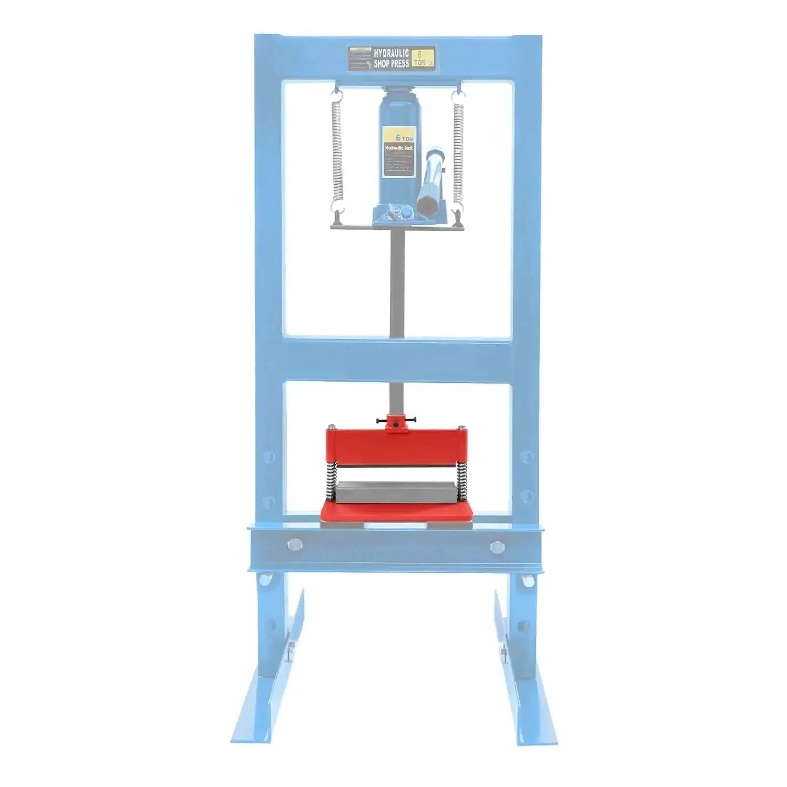 12 Inch Press Brake Attachment For 12 And 20 Ton Hydraulic Shop Presses With Three Sixteenth Inch Bend Thickness Dual Spring Design Red Finish Heavy Duty Tool For Sharp Angles And Custom Bent Metal Parts - Image 6