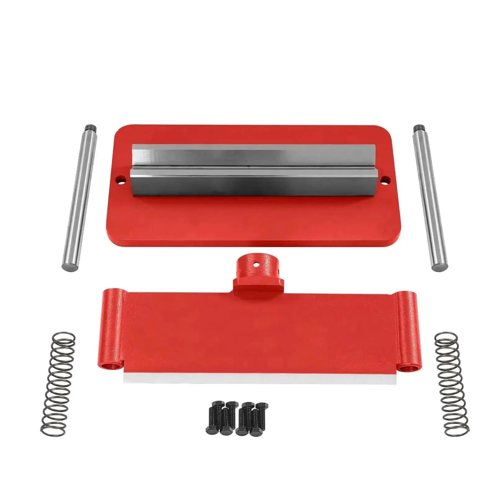 12 Inch Press Brake Attachment For 12 Or 20 Ton Hydraulic Workshop Presses With 0 To 90 Degree Adjustable Bend Three Sixteenths Inch Bending Thickness Dual Spring Design Beefy Workhorse Steel Construction - Image 4