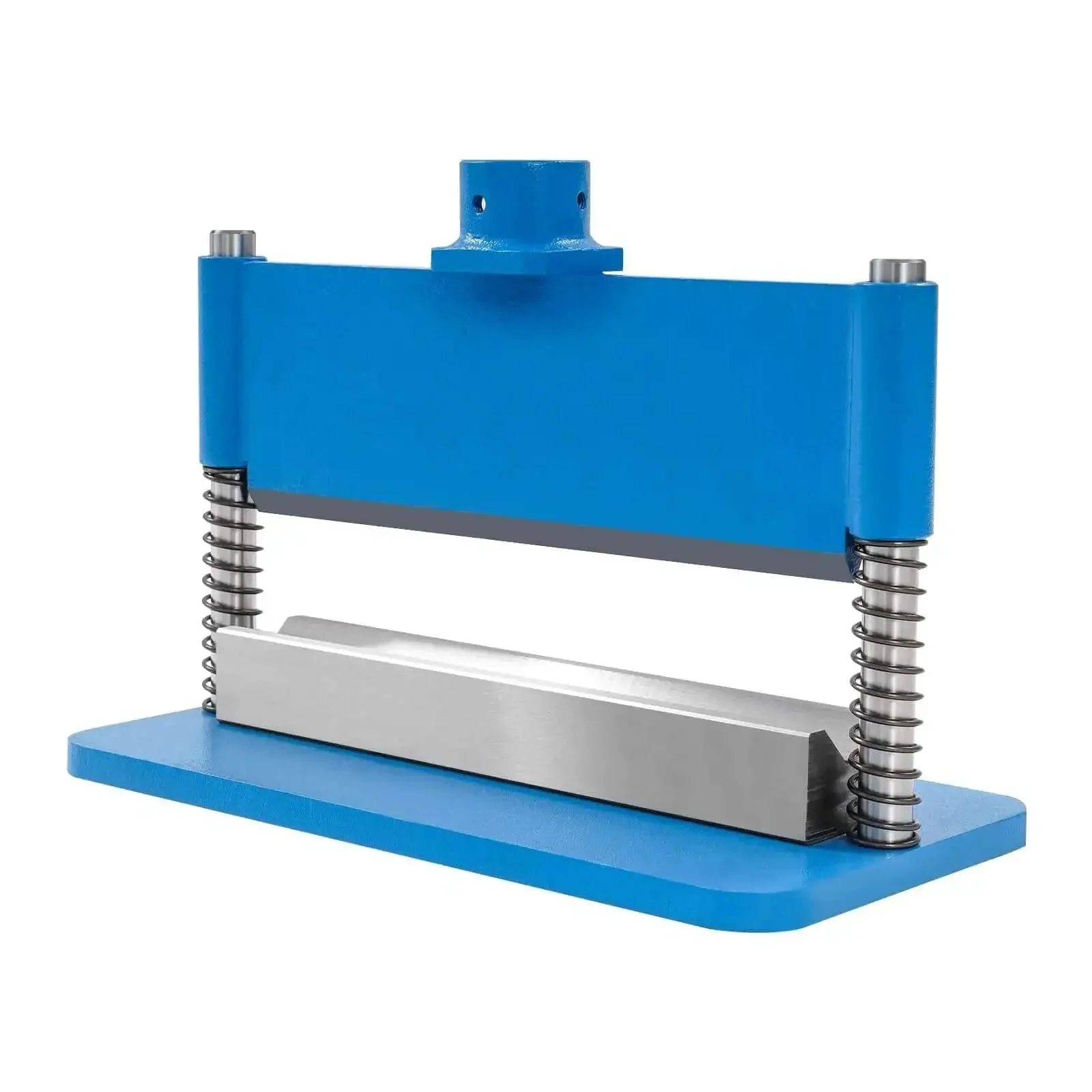 12 Inch Press Brake Attachment For 12 To 20 Ton Hydraulic Shop Presses, Delivers 90 Degree Bends Up To 12 Inch, Three Sixteenth Inch Thick, Heavy Duty 45 Pound Steel With Blue Finish, Ideal For DIY Metal Fab