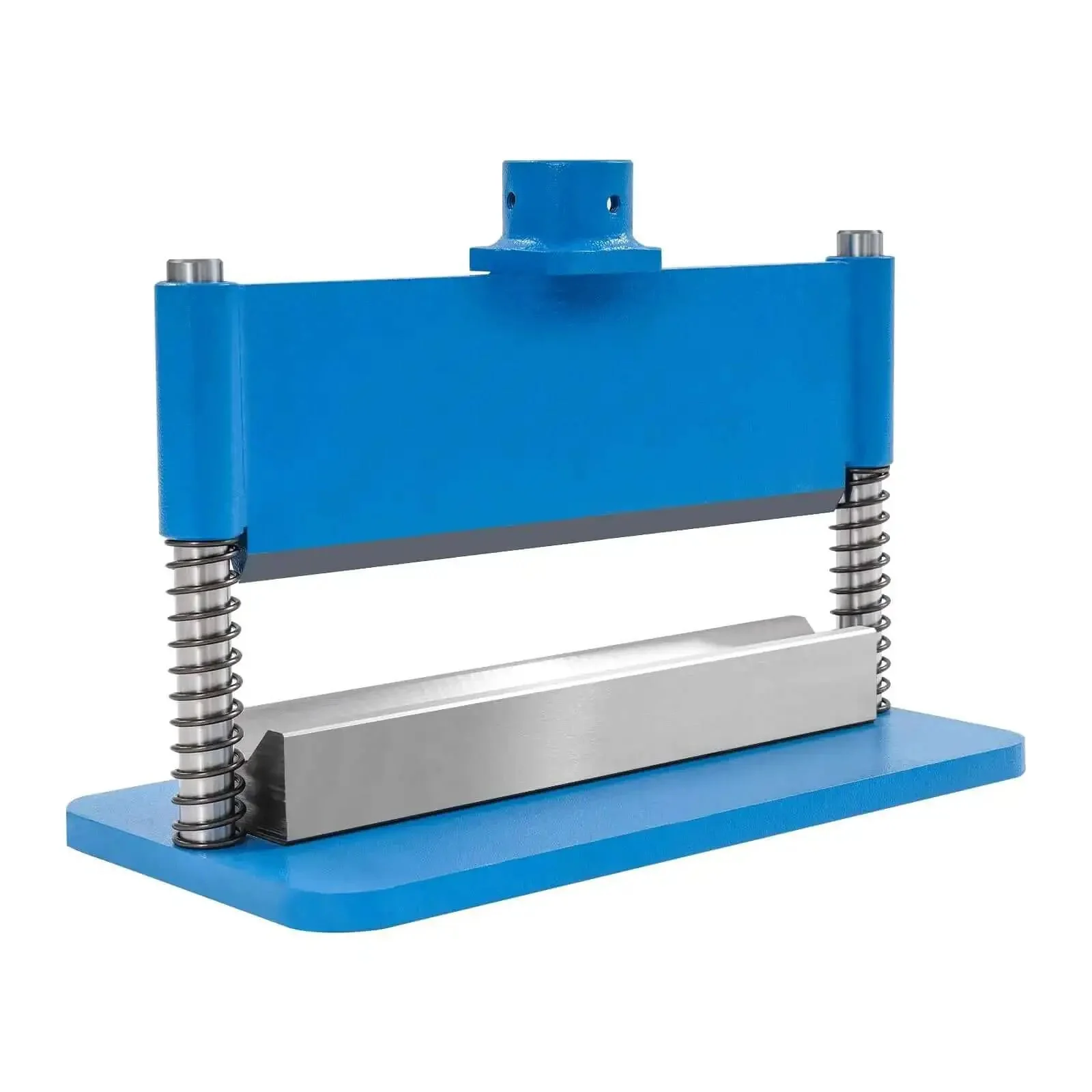12 Inch Press Brake Attachment For Hydraulic Shop Press 90 Degree Bend 3 Sixteenth Inch Thick Steel Capacity Beefy Heavy Duty Bending Tool Fits 12 To 20 Ton Press Blue