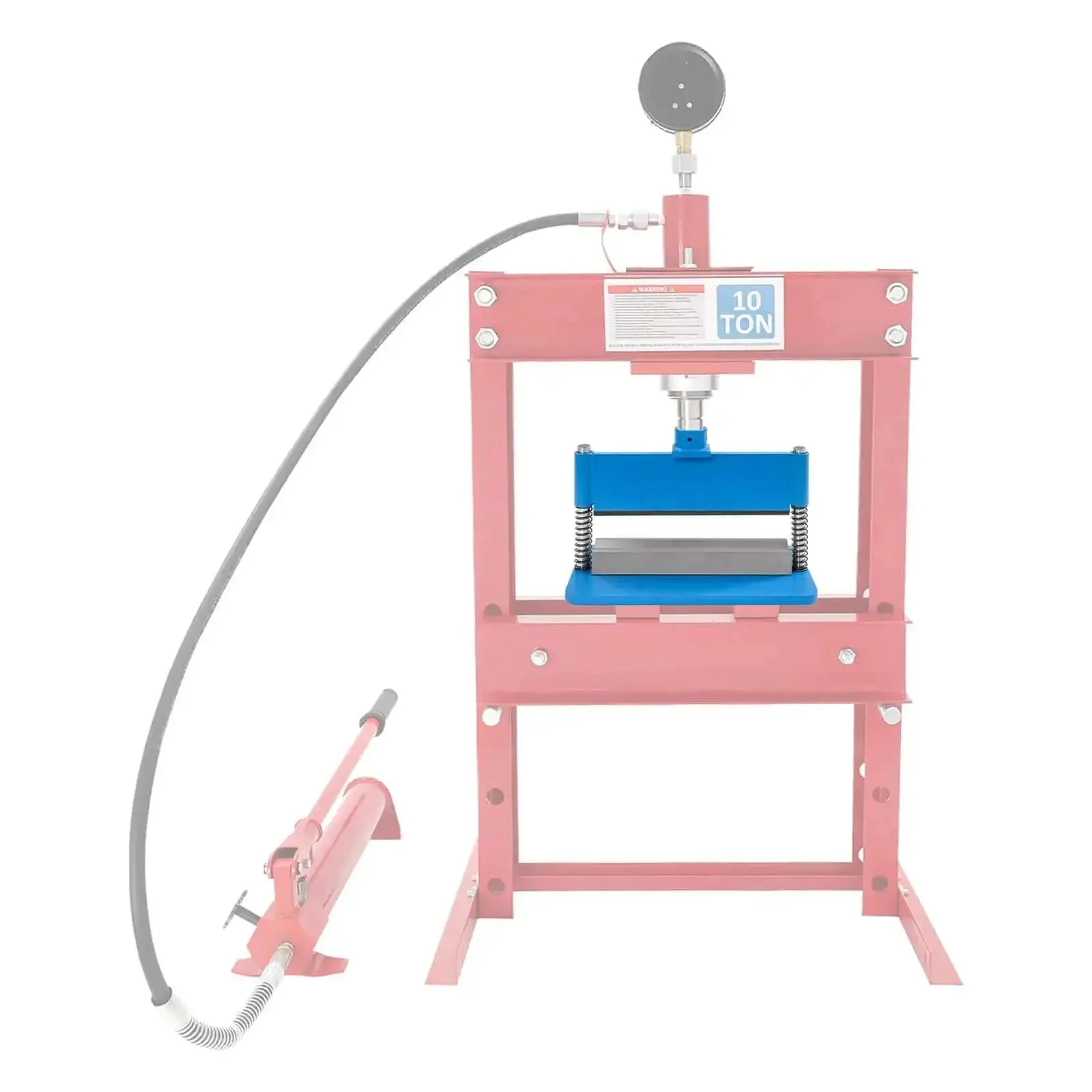 12 Inch Press Brake Attachment For Hydraulic Shop Press 90 Degree Bend 3 Sixteenth Inch Thick Steel Capacity Beefy Heavy Duty Bending Tool Fits 12 To 20 Ton Press Blue - Image 9