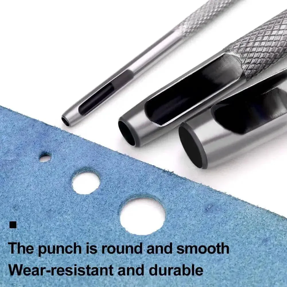 12 mm Round Hole Punch For Leather, Watch Bands, Belts, Canvas, Paper, And Plastics, Durable Hollow Punch Cutter Tool, Heavy Duty Steel, Quick Clean Edges, Ideal For Diy Projects - Image 3