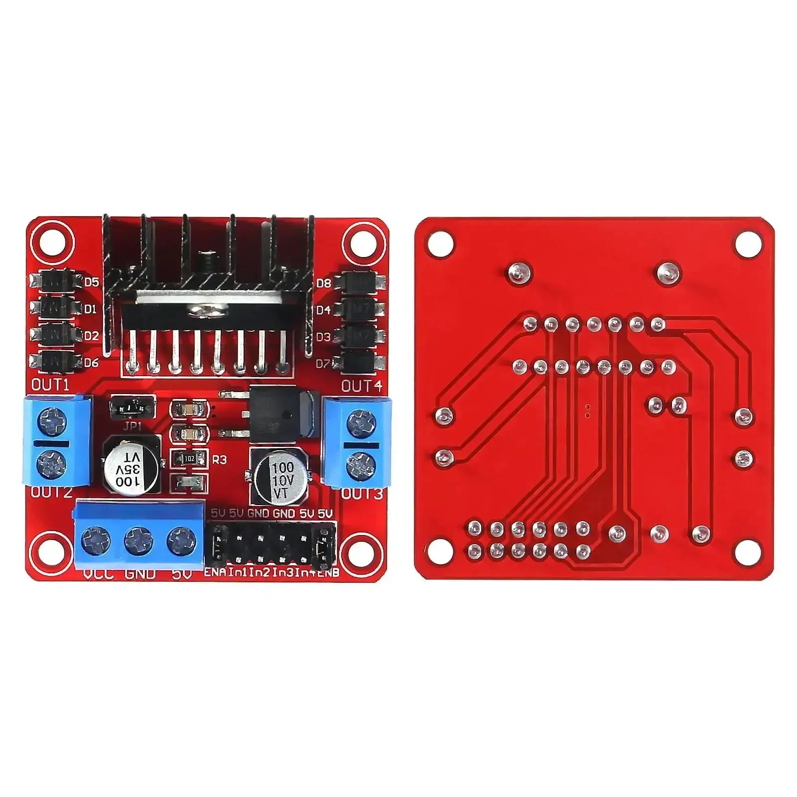 12 Pack Dual H Bridge Motor Driver Controller Board Module for Arduino Projects With Jumper Wires, Drives Stepper and DC Motors, Ideal for Smart Car Projects, Compatible With UNO R3 Mega 2560 and Other Arduino Boards - Image 7