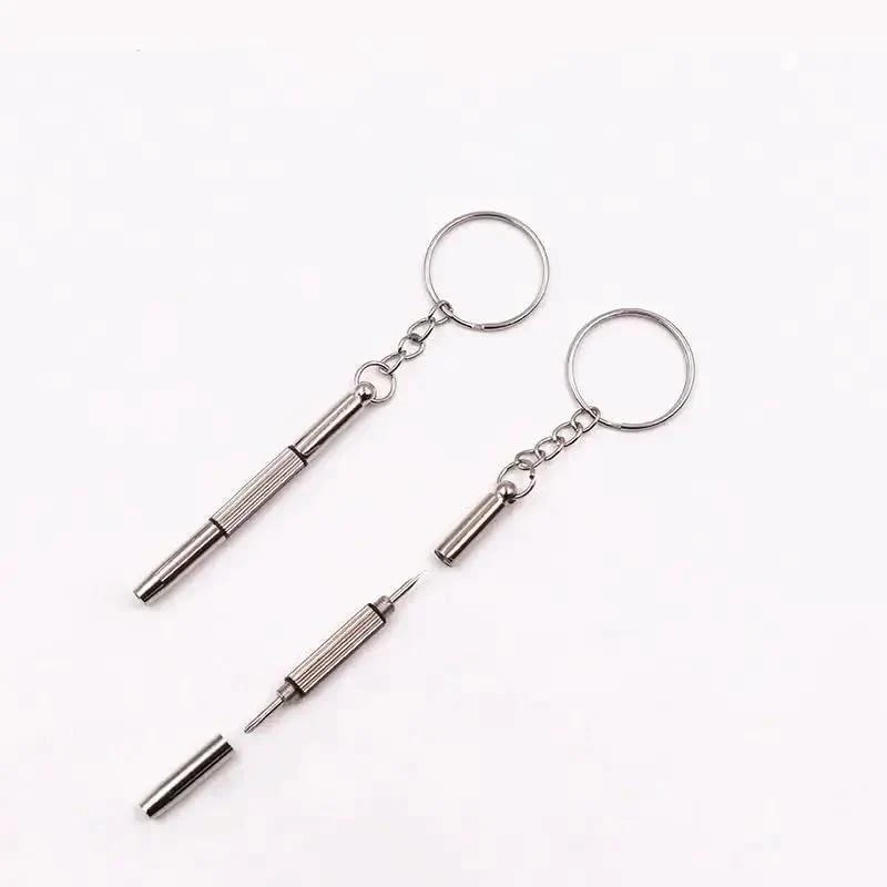 12 Pack Eyeglass Screwdriver Keychain Set Mini 3 In 1 Flat Phillips Hex Drivers Pocket Size For Eyeglasses Frames Nose Pads Cleaning And Repair Watches Jewelry Portable Tool Kit - Image 5