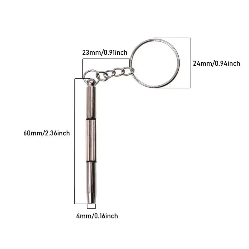 12 Pack Eyeglass Screwdriver Keychain Set Mini 3 In 1 Flat Phillips Hex Drivers Pocket Size For Eyeglasses Frames Nose Pads Cleaning And Repair Watches Jewelry Portable Tool Kit - Image 8